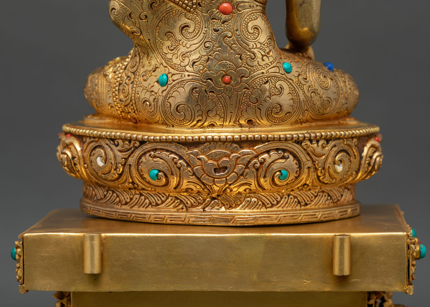 Shakyamuni Buddha Statue with Throne | Handcrafted in Nepal