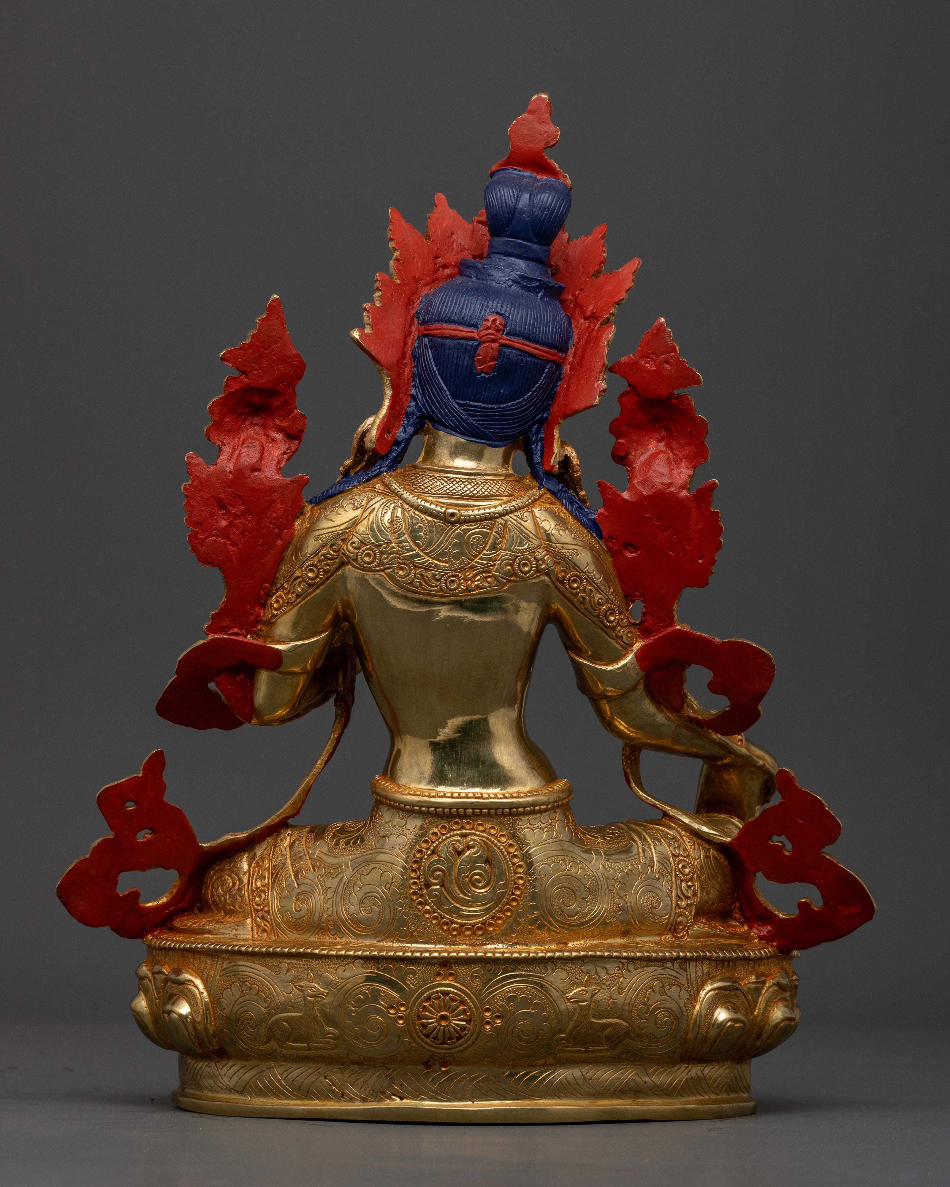 Emerald Grace: Handcrafted Green Tara Statue
