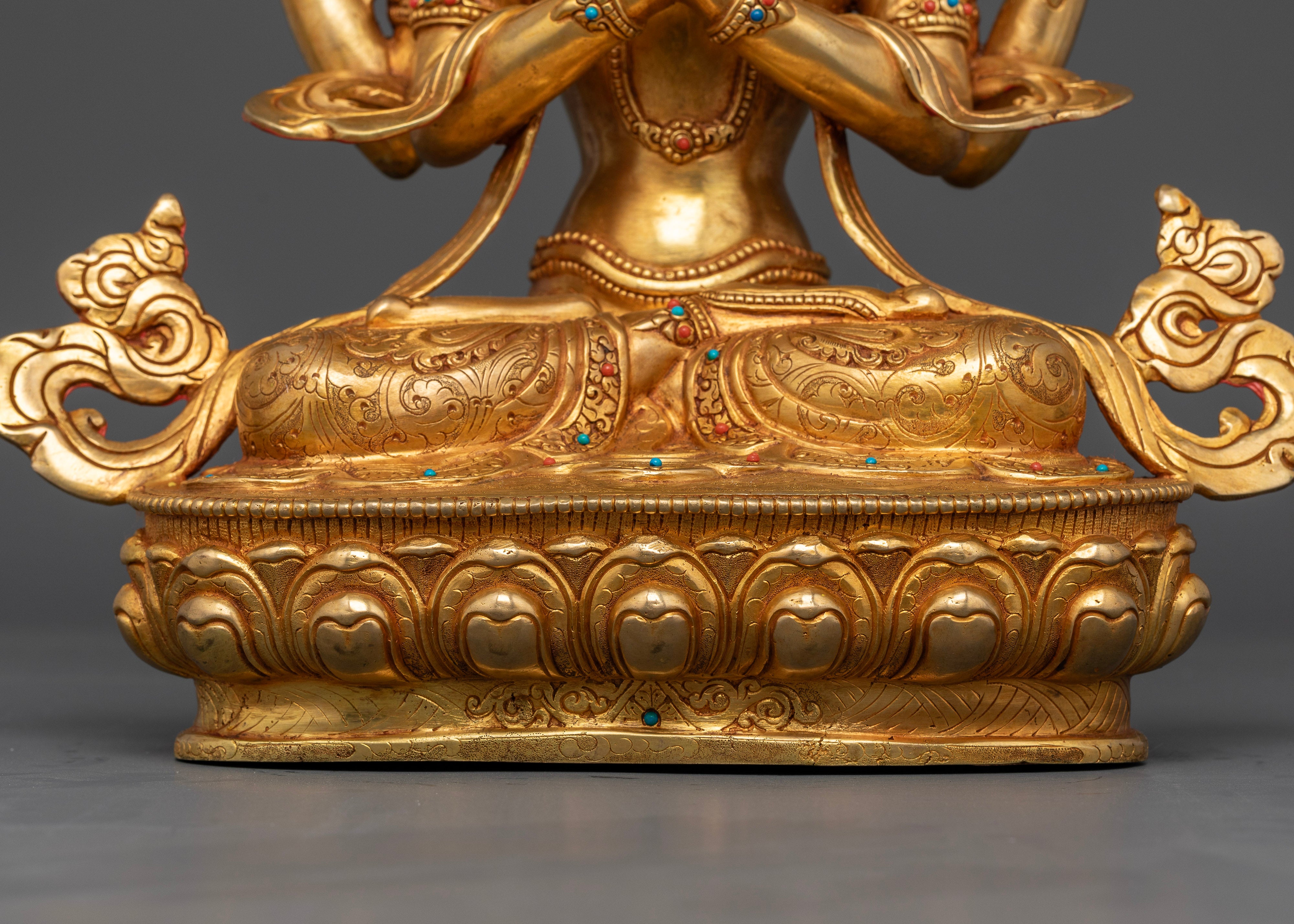 The Compassionate Embrace: Four-Armed Chenrezig