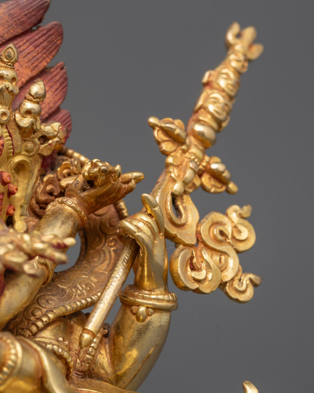 4 Armed Mahakala Mantra Statue