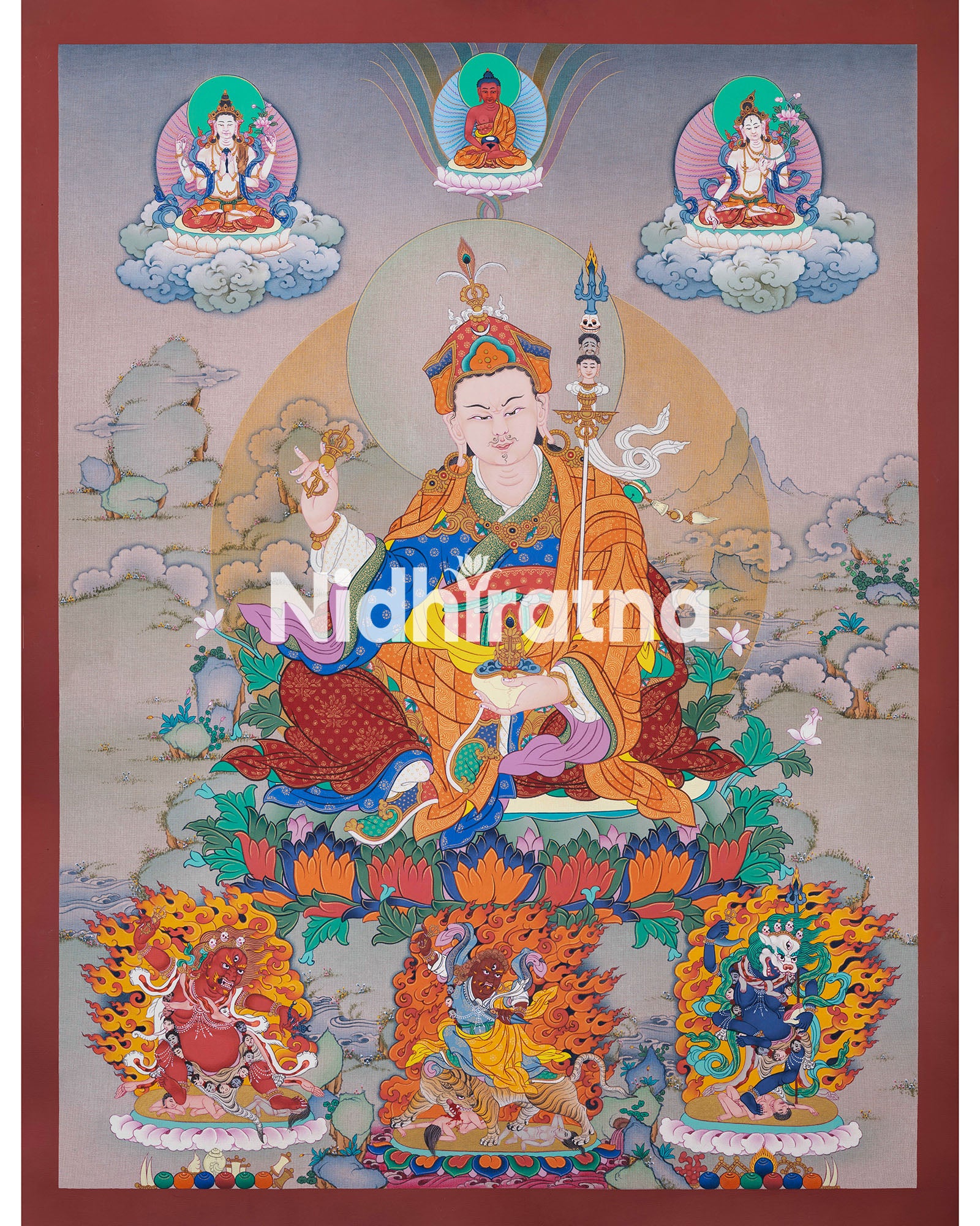 Guru Padmasabhava Thangka Print