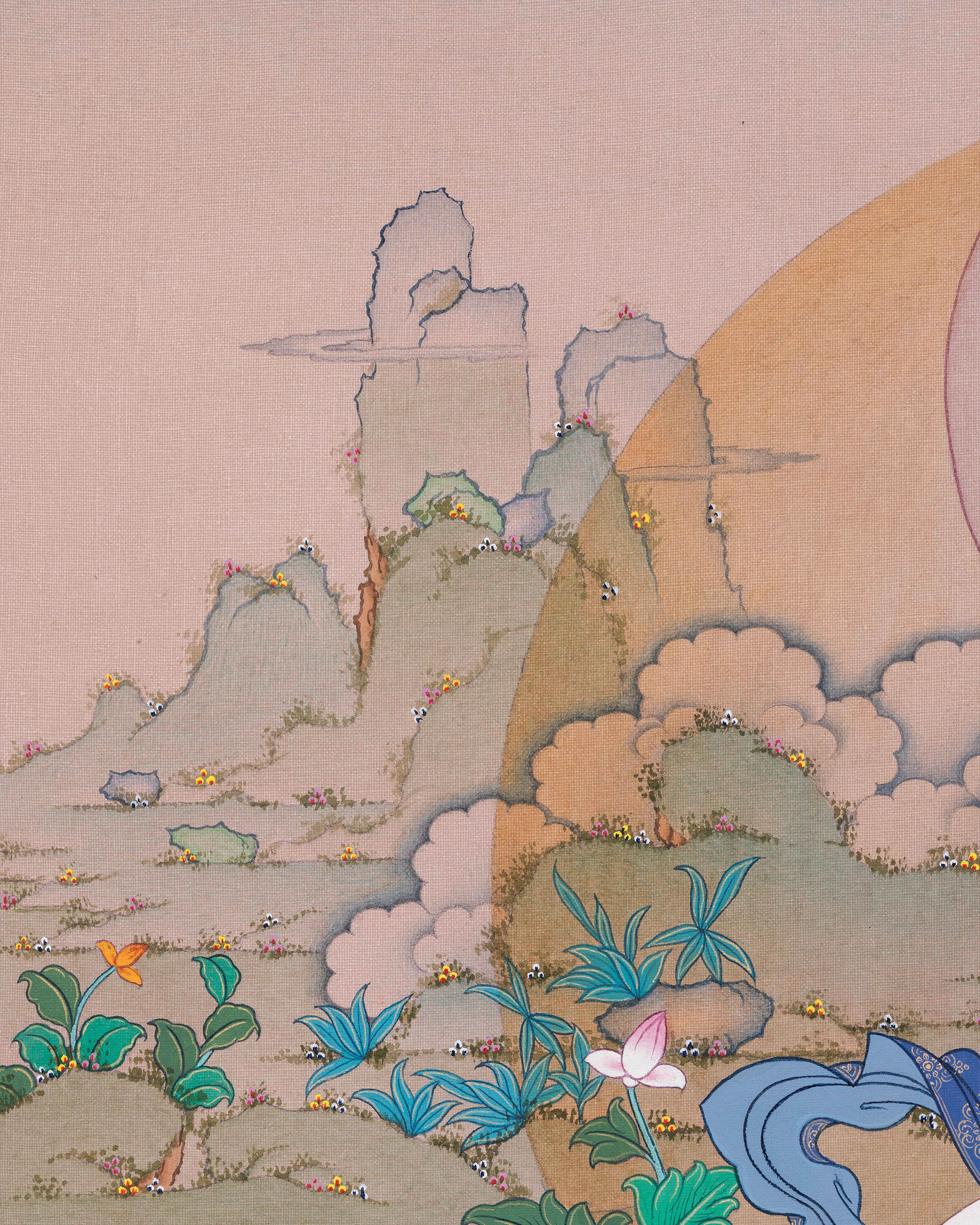 Tibetan White Tara Thangka Painting