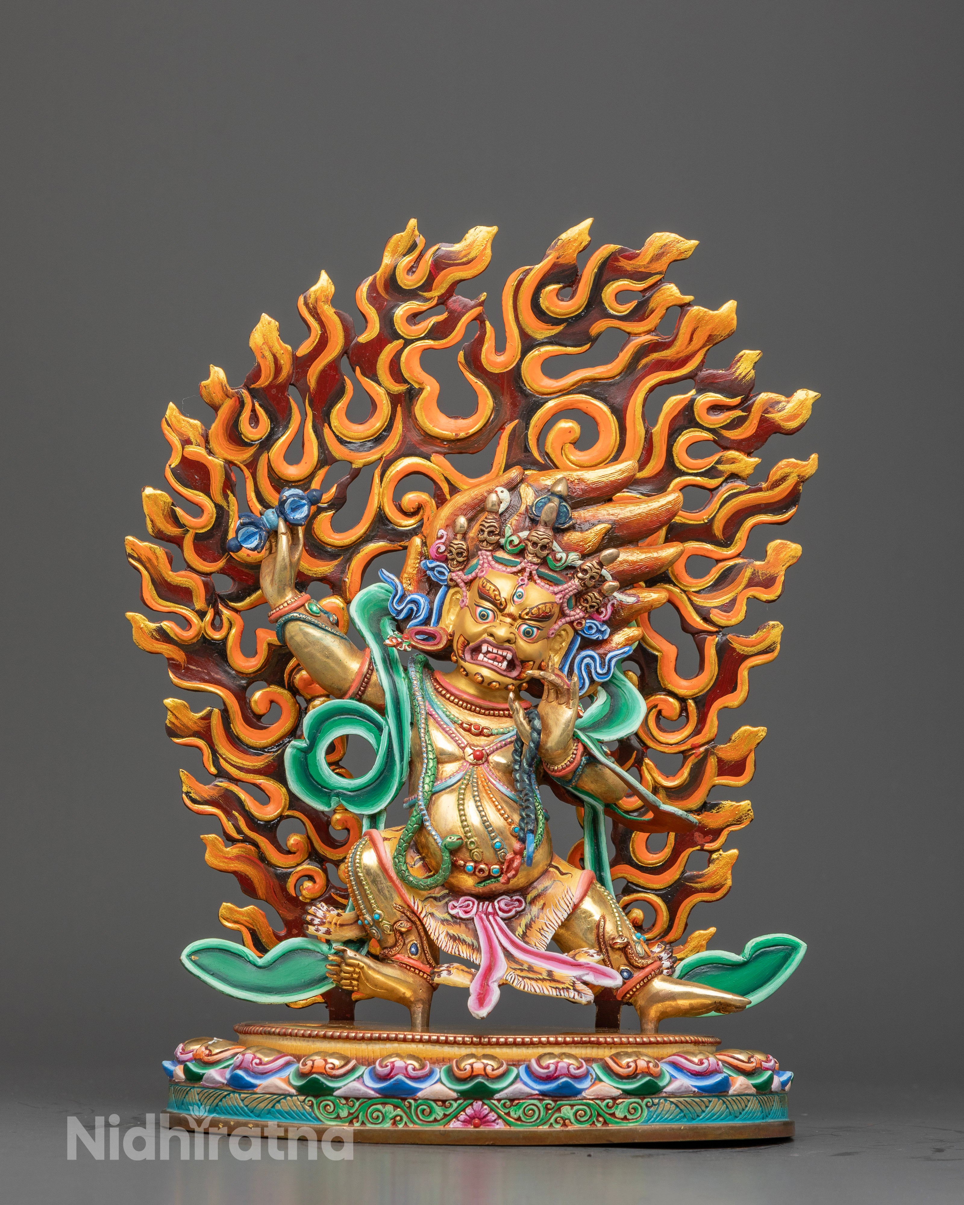 Vajrapani: The Guardian Wrapped in Vibrant Hues