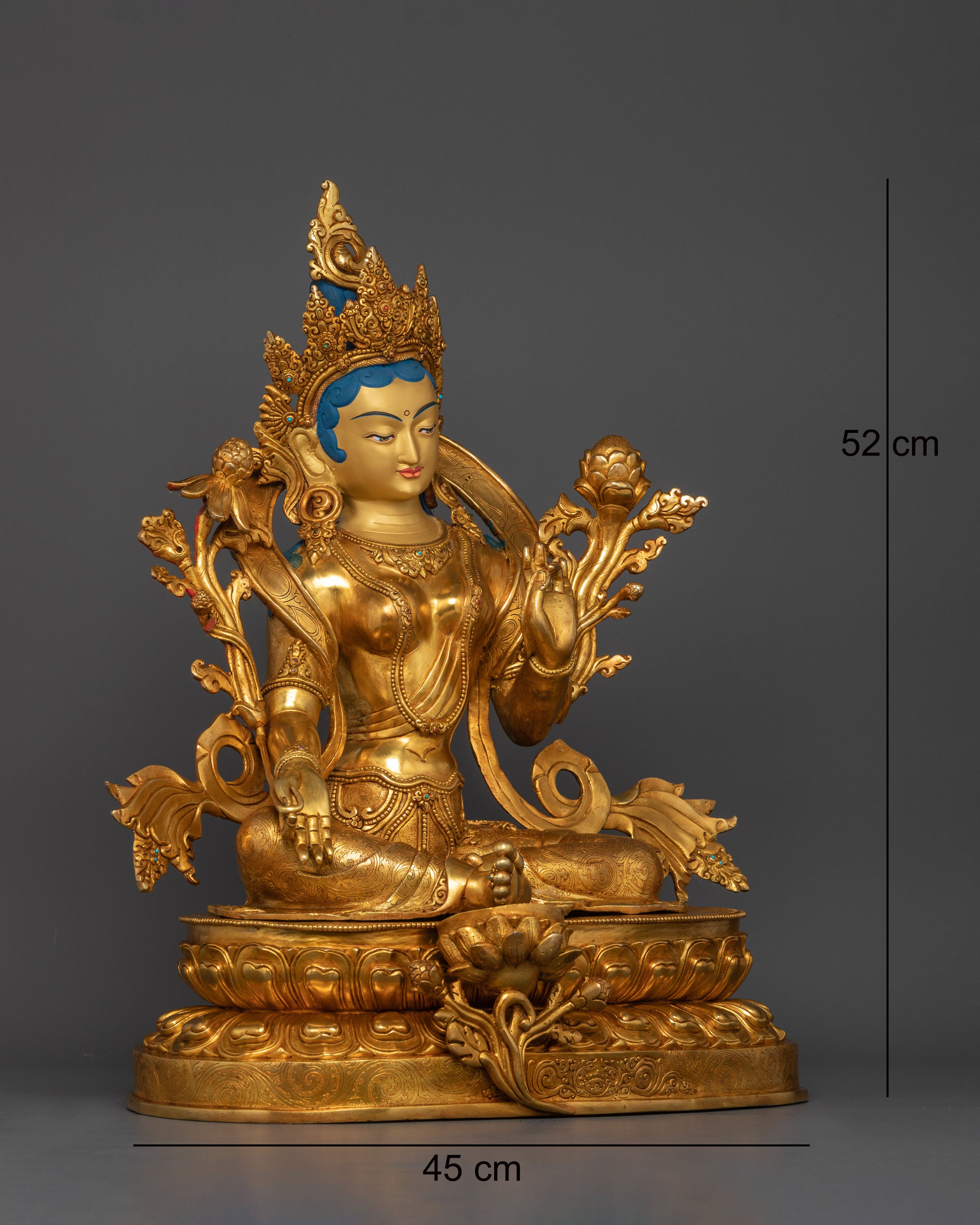 Arya Tara Green Tara Statue | Himalayan Spiritual Art
