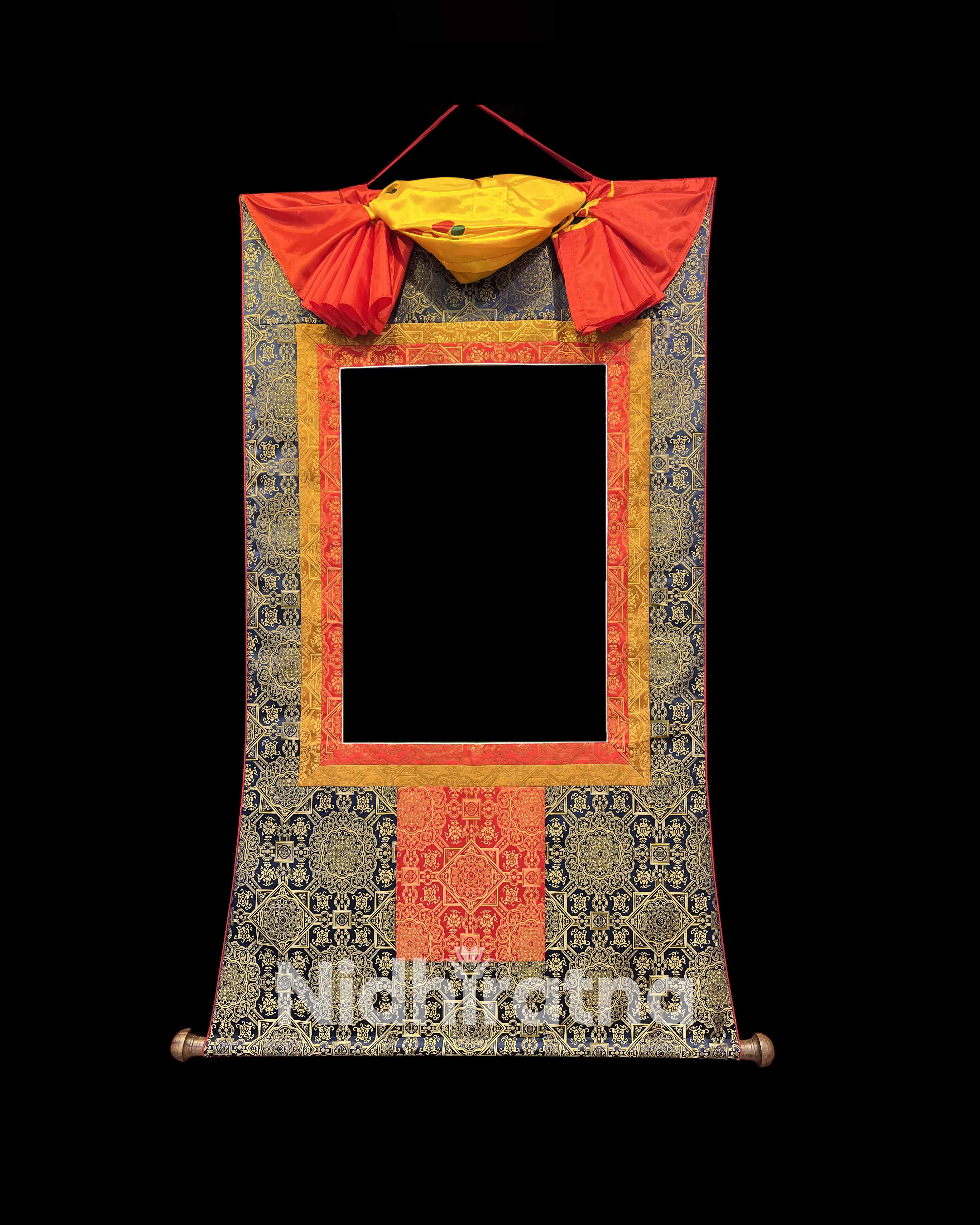 9 Tibetan Thangka Brocade