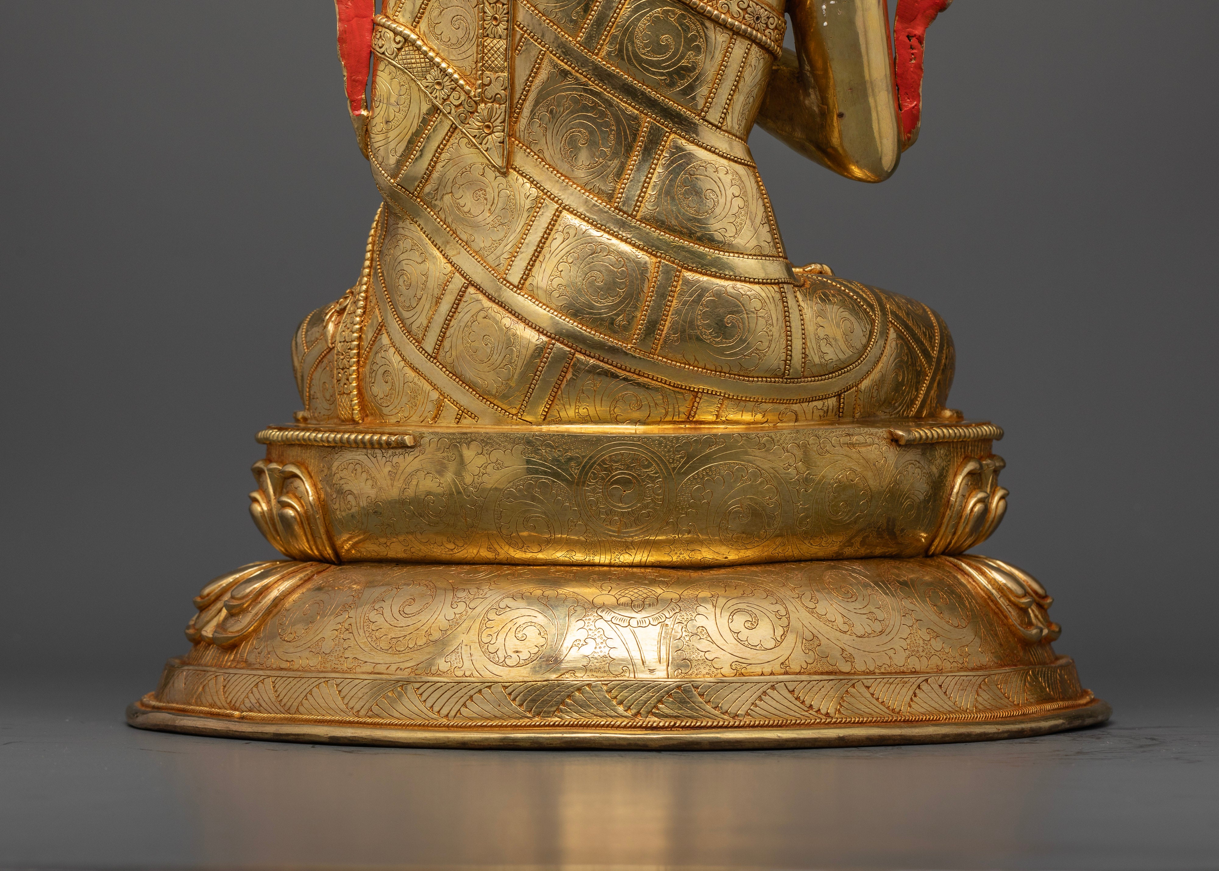 Seated Maitreya Buddha: Spiritual Statue for Meditation and Peace
