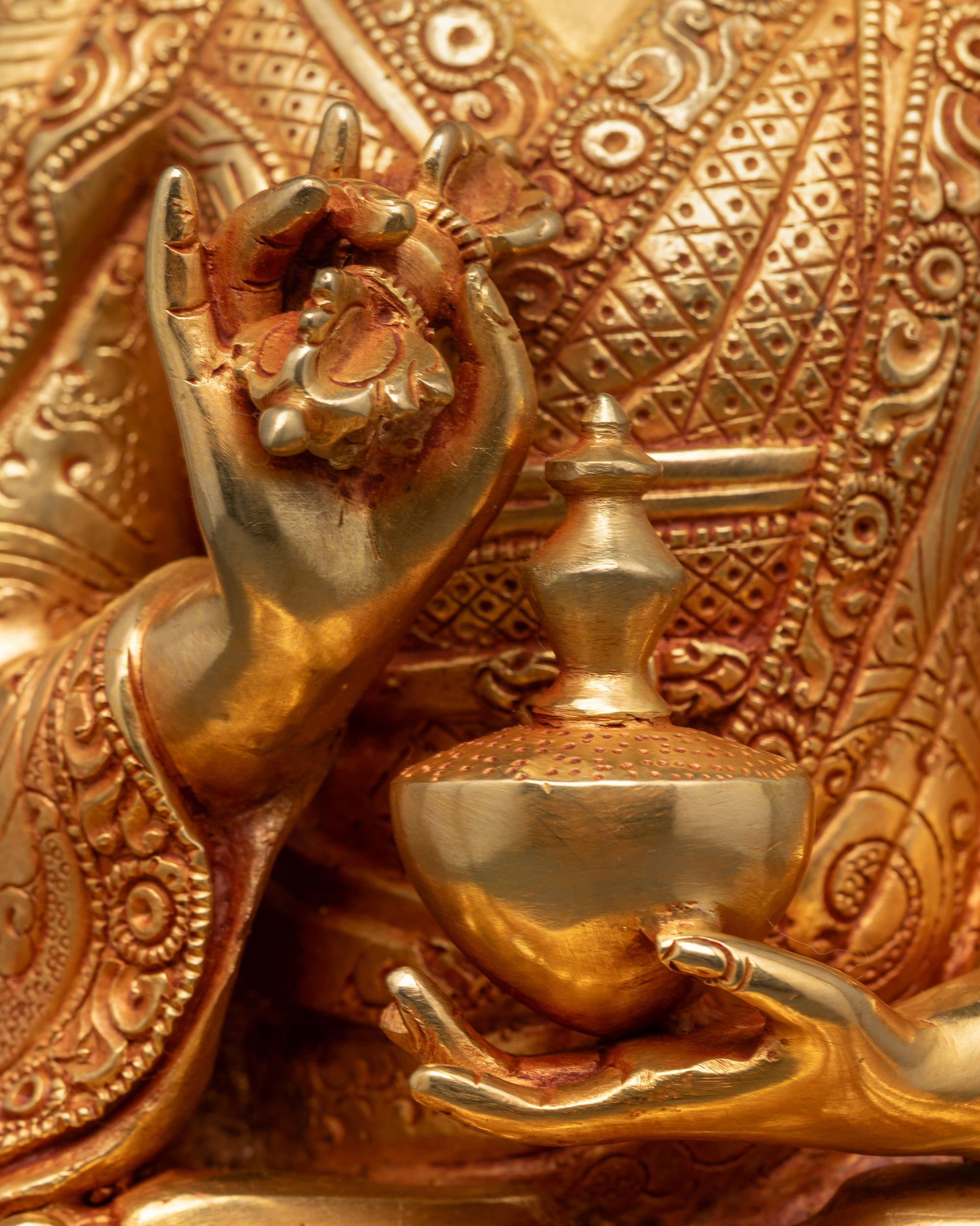 Handcrafted Buddhist Masters Statue Set | Traditional Himalayan Art