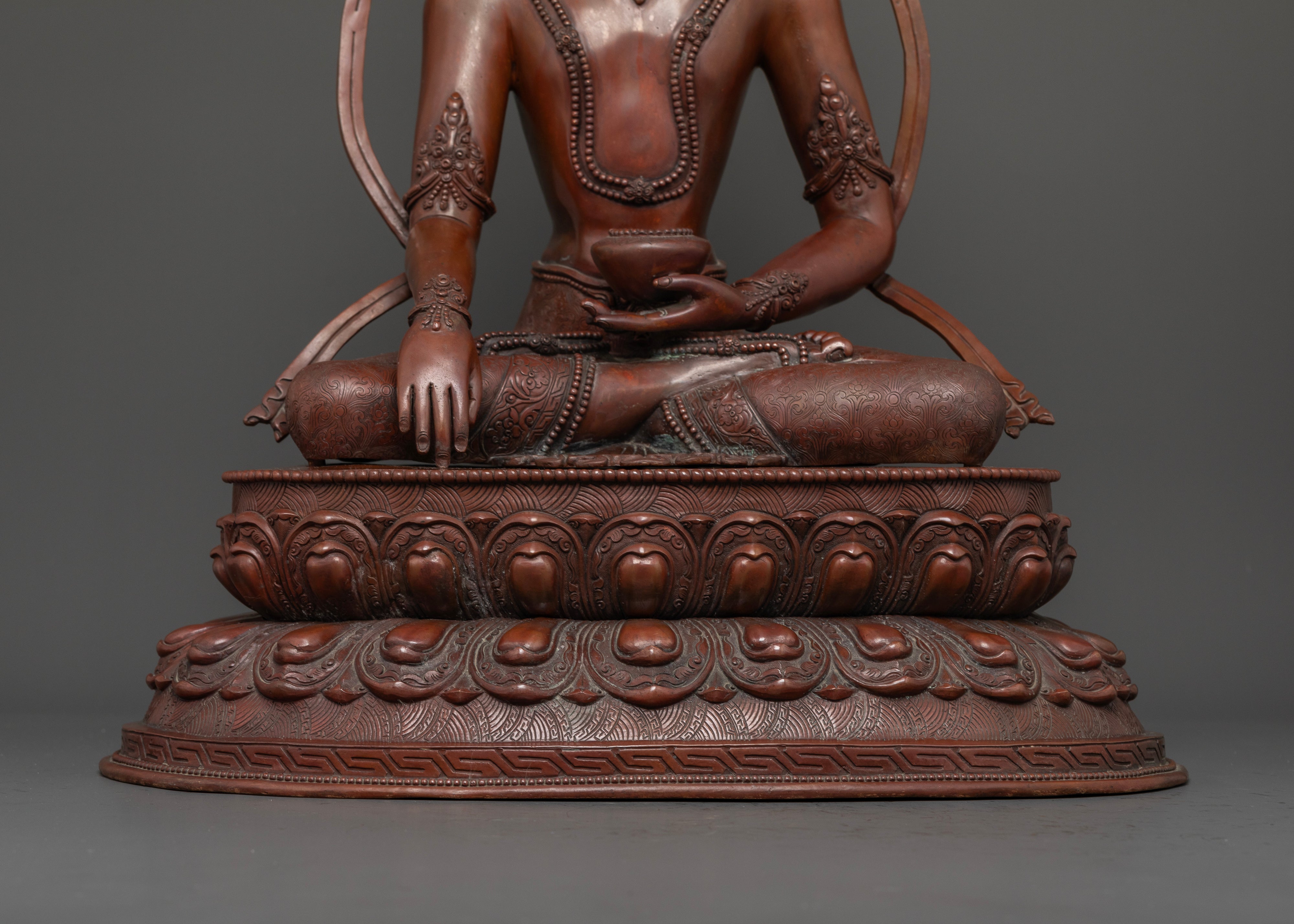 The Crown of Compassion: Buddha Shakyamuni in Antique Oxidized Form