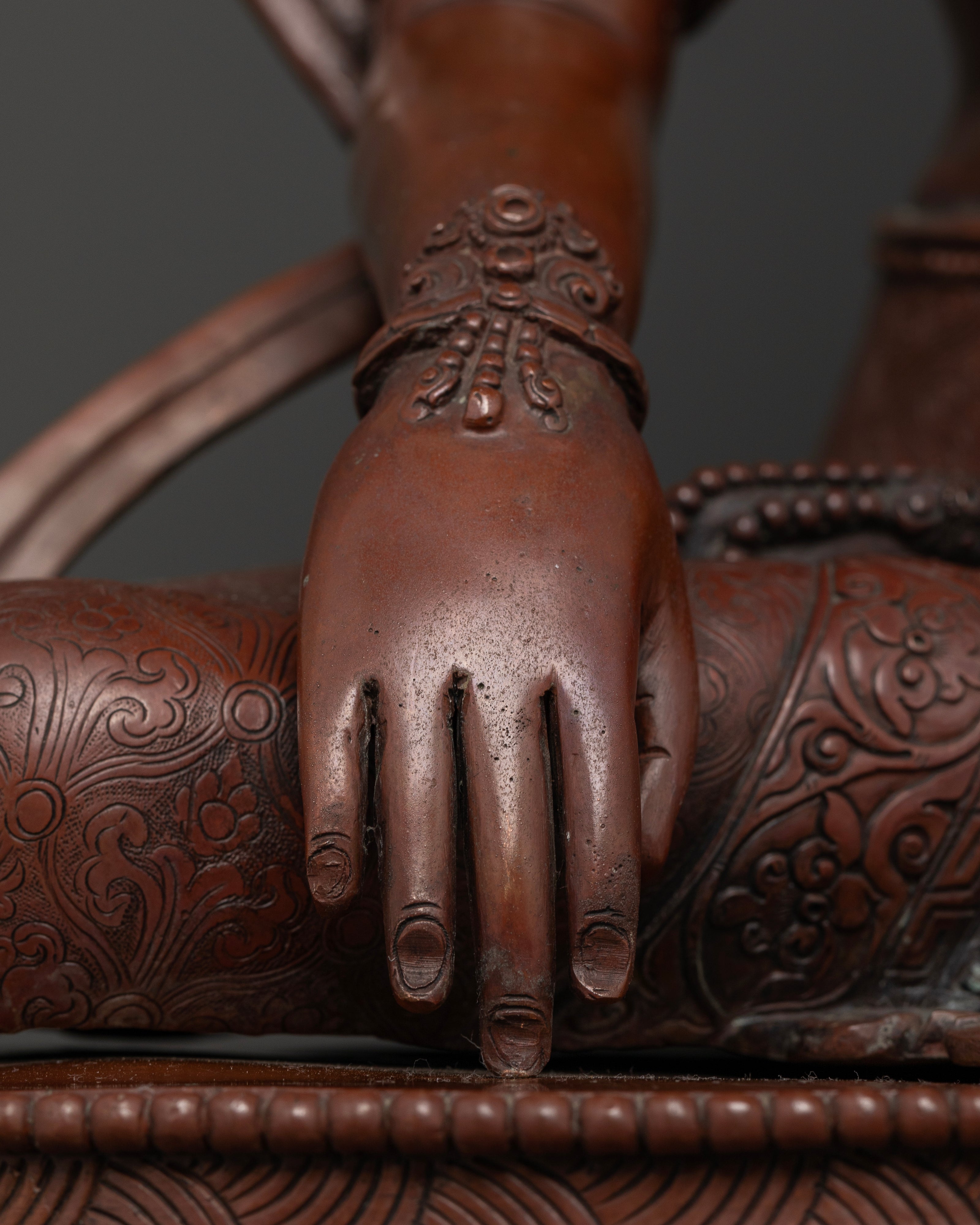 The Crown of Compassion: Buddha Shakyamuni in Antique Oxidized Form