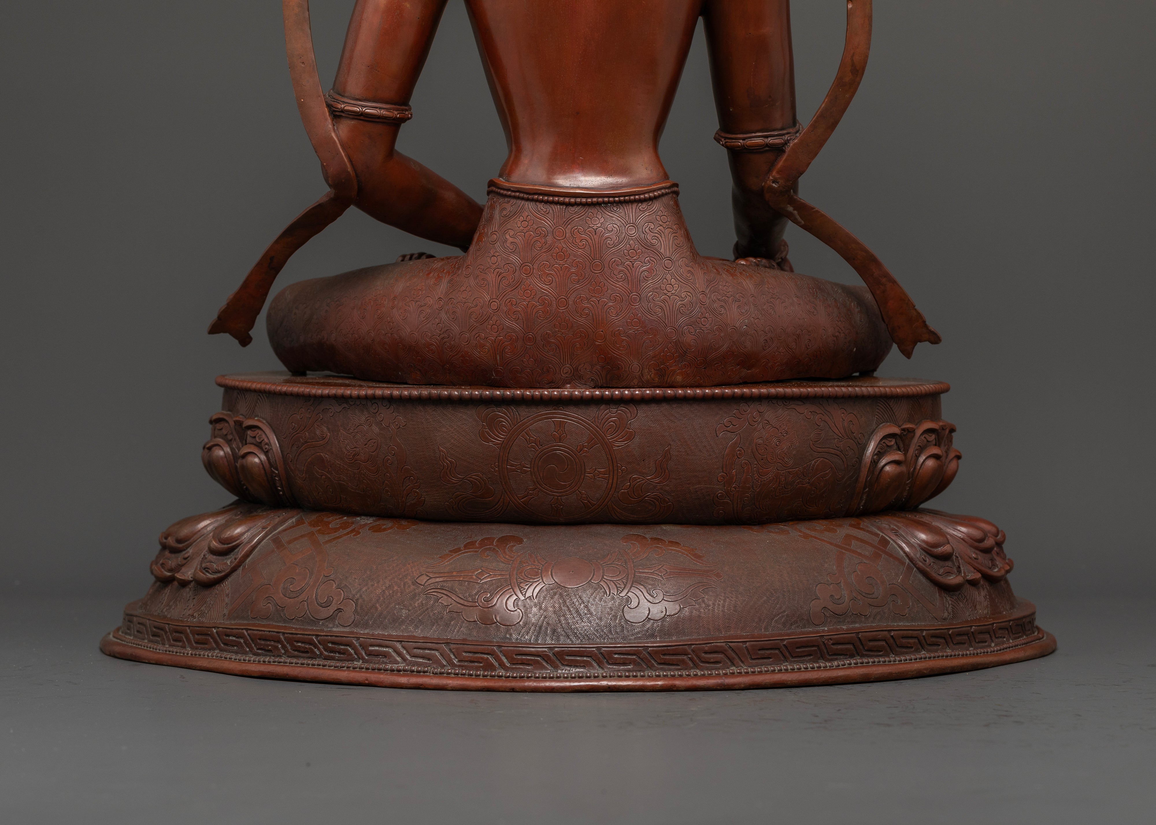The Crown of Compassion: Buddha Shakyamuni in Antique Oxidized Form