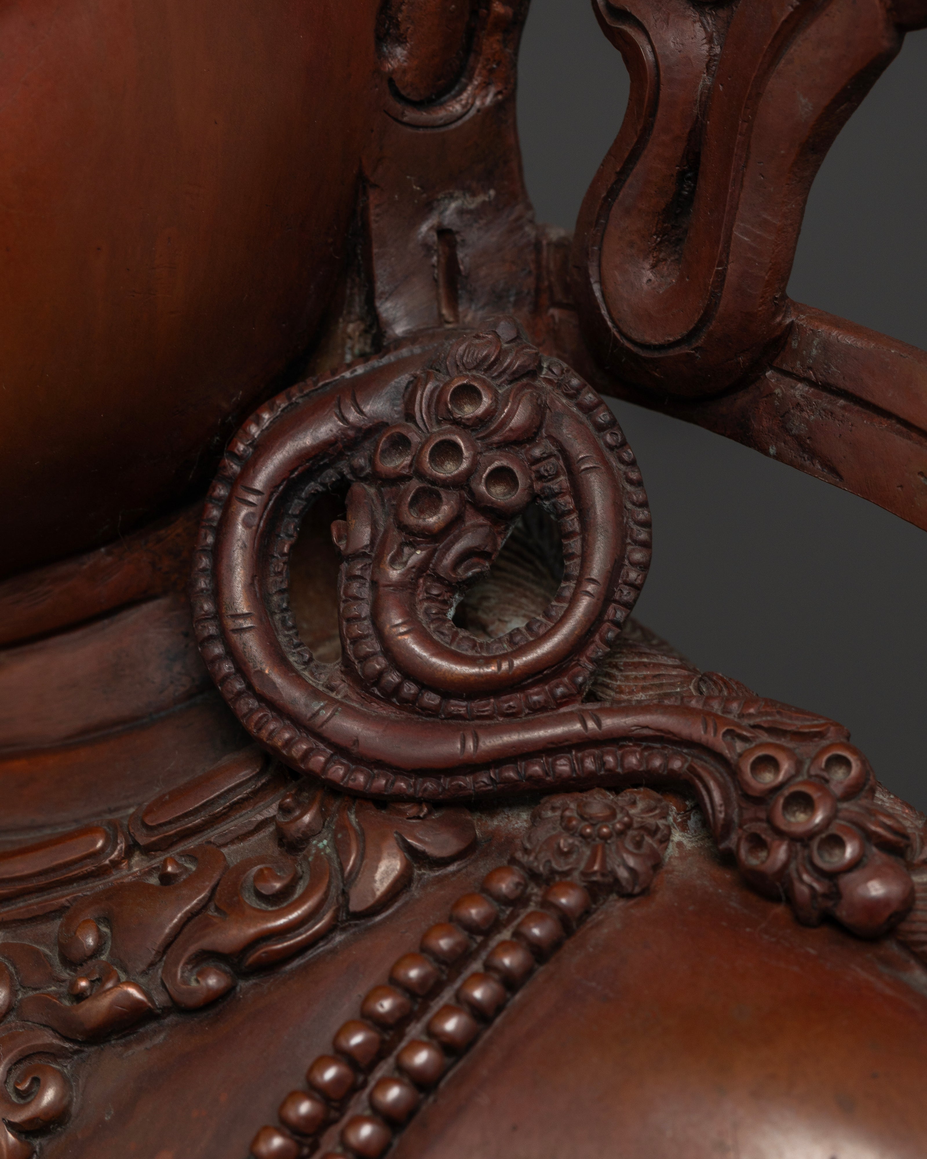 The Crown of Compassion: Buddha Shakyamuni in Antique Oxidized Form
