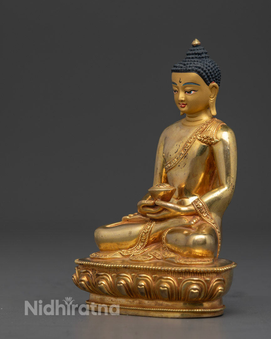 Amitabha Buddha Statue | 24K Gold Gilded Copper