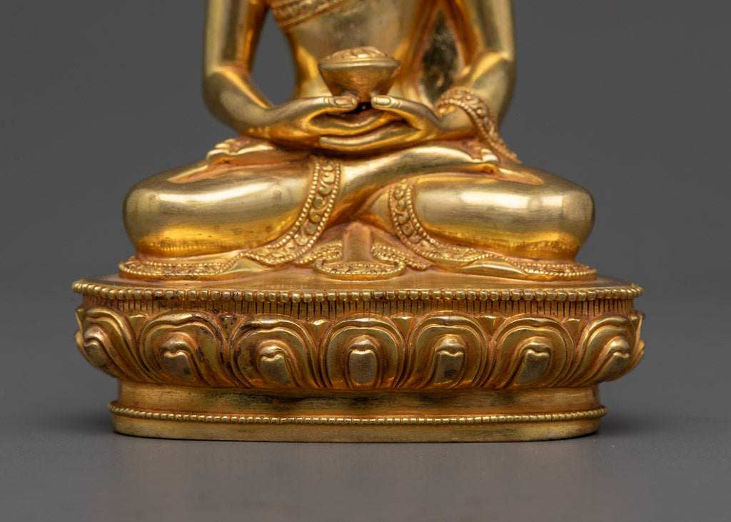 Amitabha Buddha Statue | 24K Gold Gilded Copper
