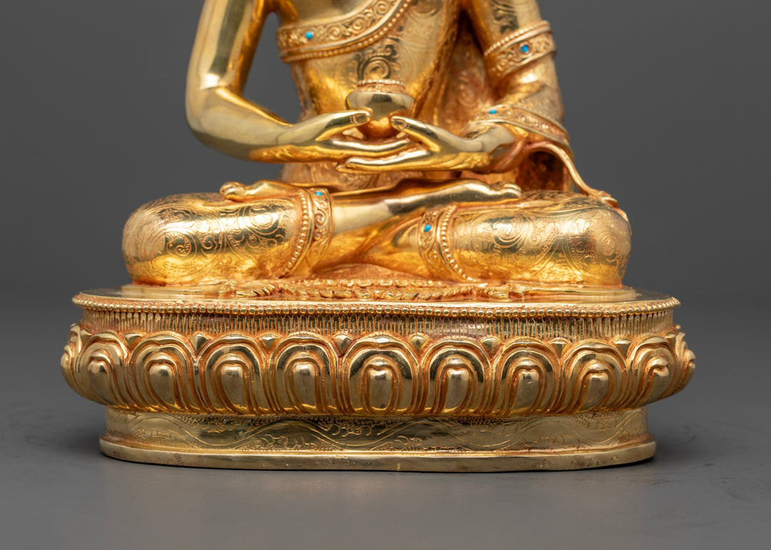 Amitabha Buddha Statue | 24K Gold Gilded for Meditation
