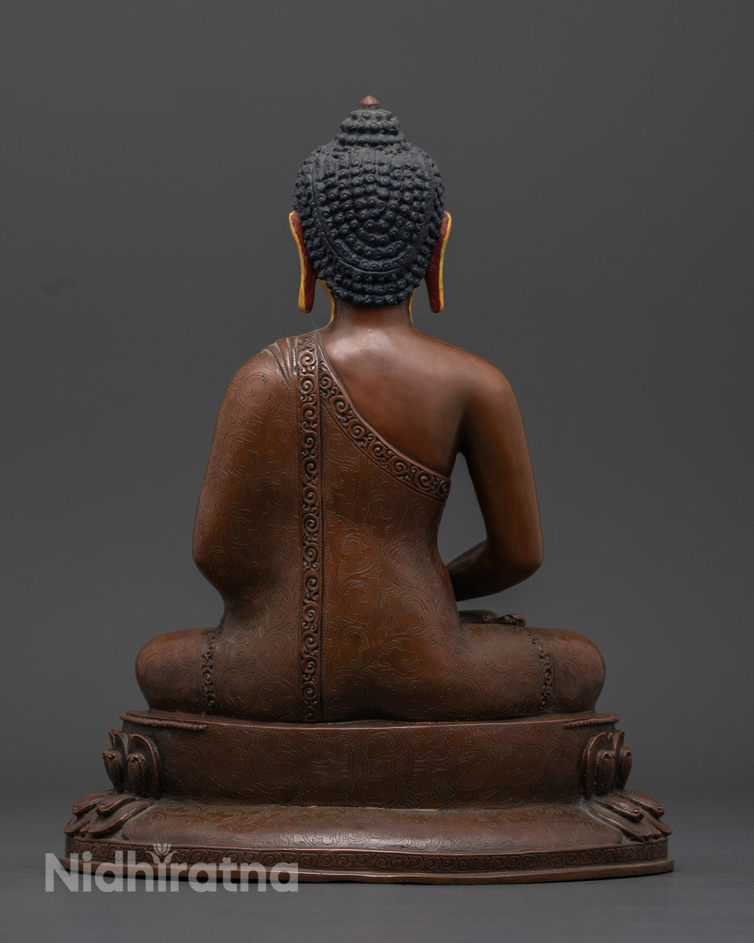 Amitabha Buddha Statue | Handmade Oxidized Copper Art
