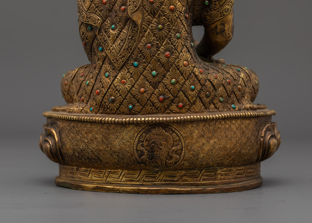 Authentic Handcrafted Golden Amitabha Buddha Statue