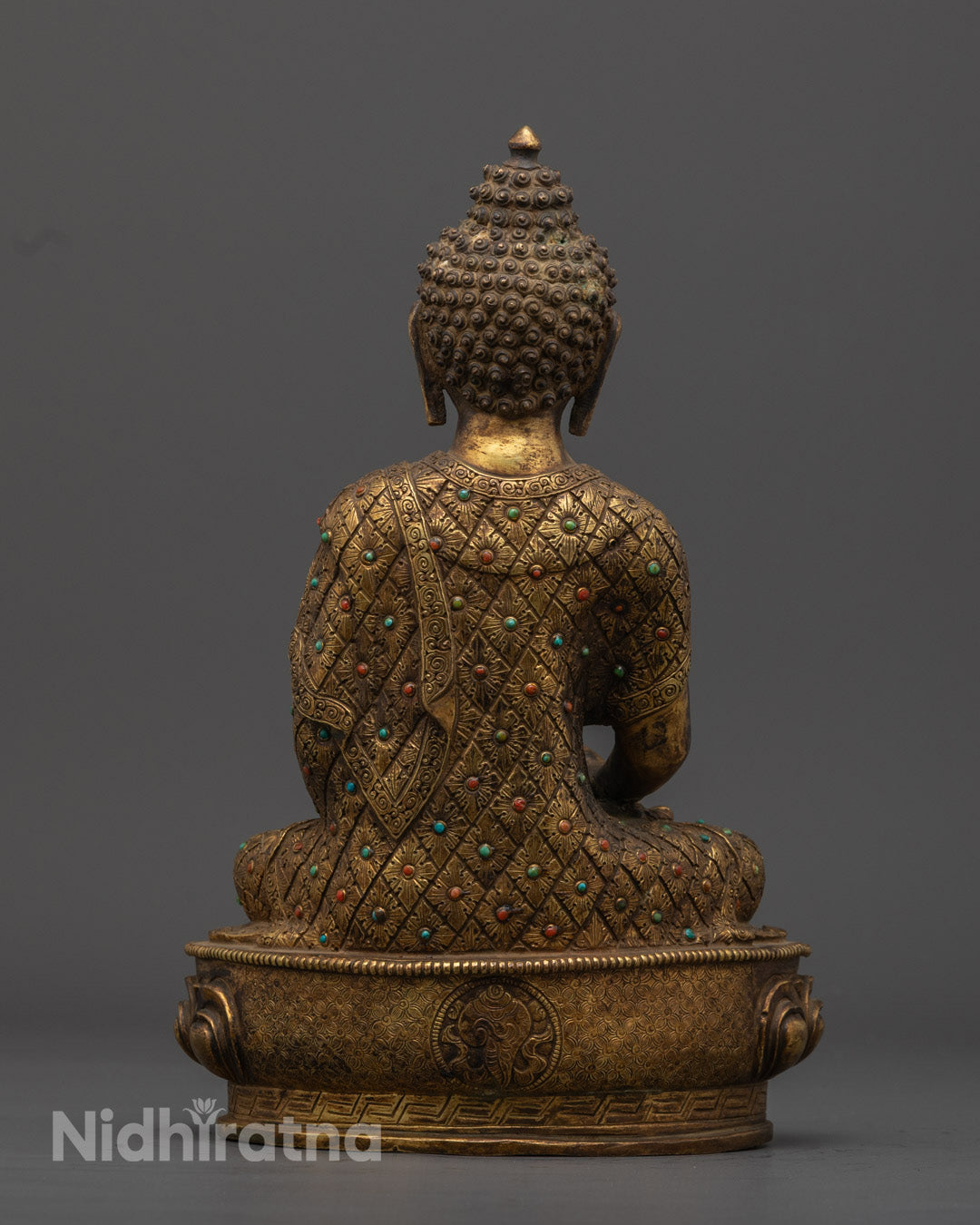 Authentic Handcrafted Golden Amitabha Buddha Statue