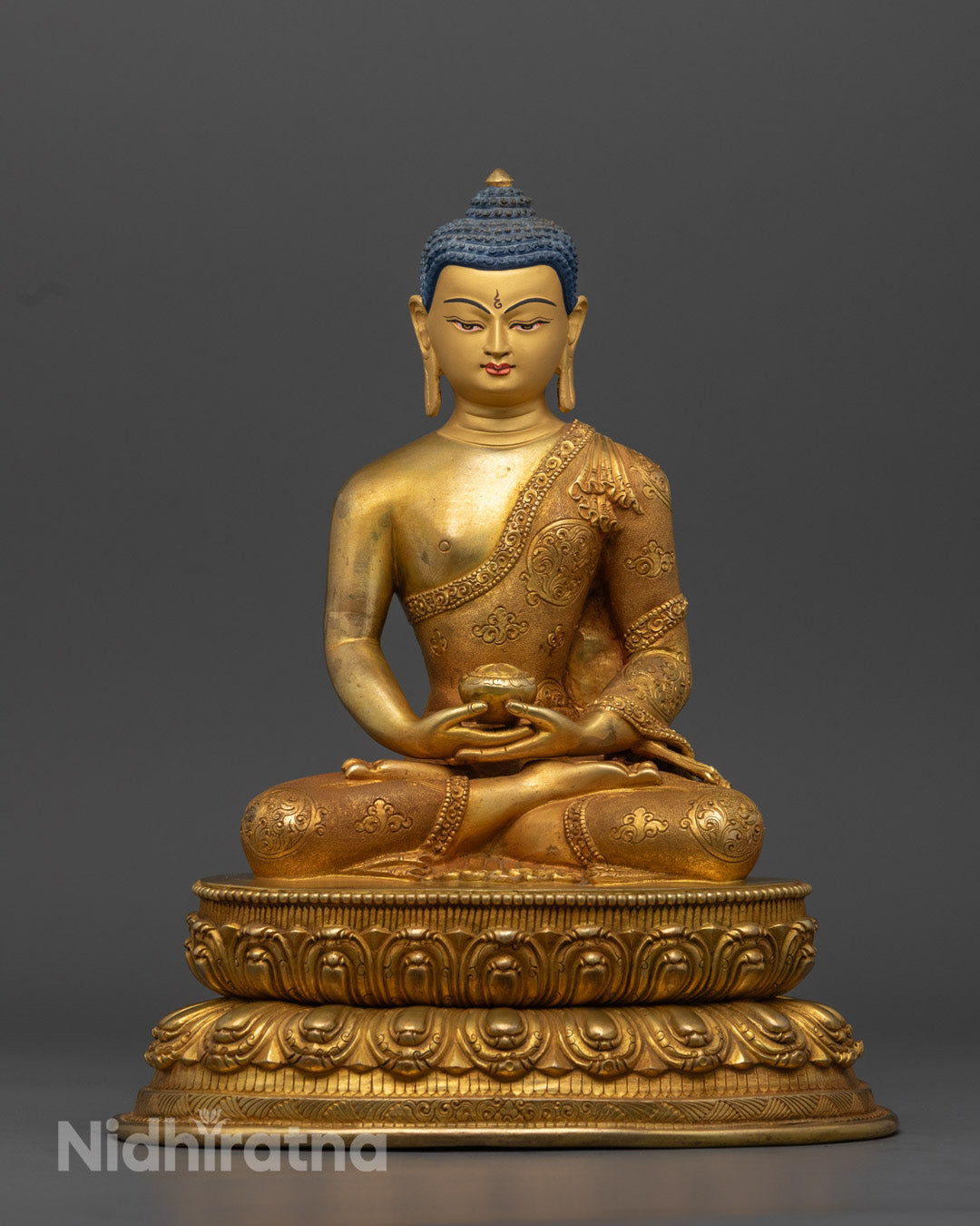 Amitabha Buddha Statue | Handcrafted Art in Copper
