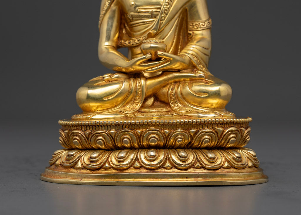 Amitabha Buddha Statue | 24K Gold Gilded Artwork