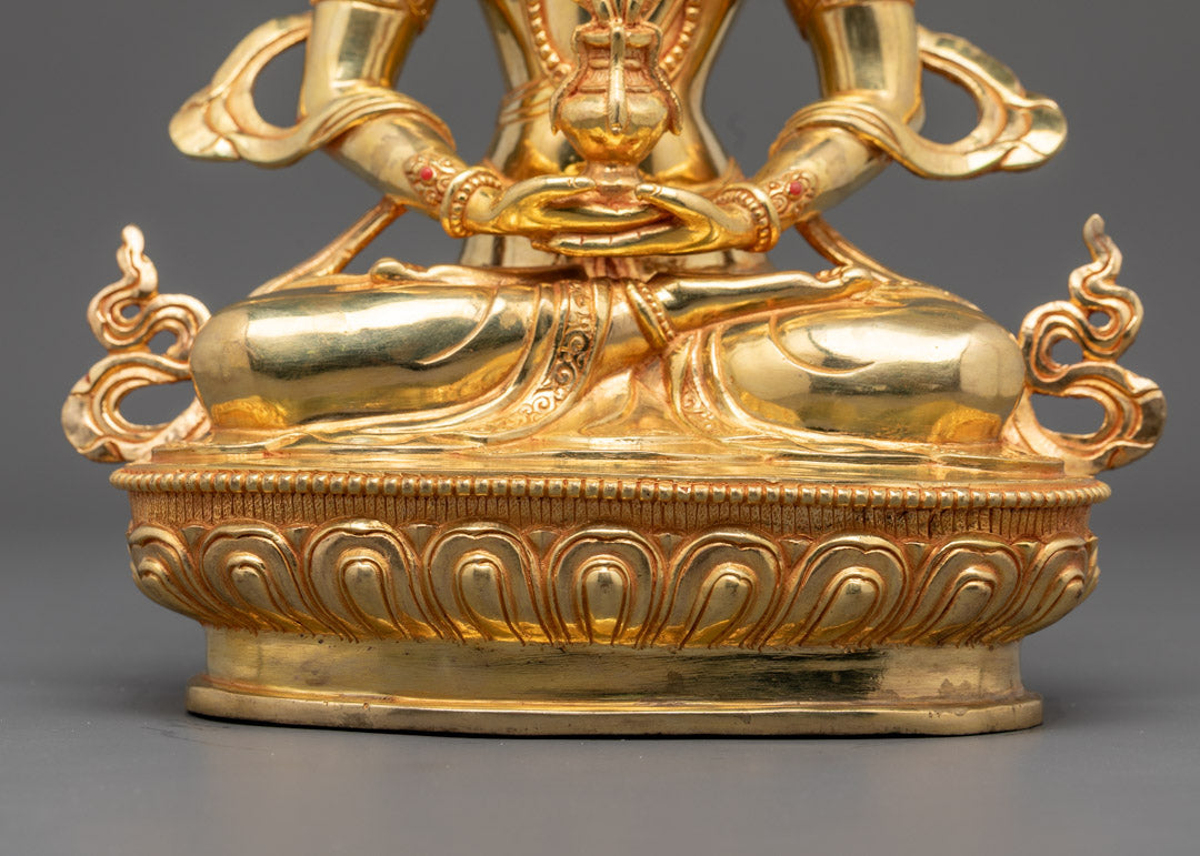 Amitayus Statue | Traditional Hand-Carved Buddha