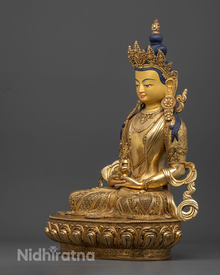 Amitayus Buddha Statue: Sacred Buddhist Sculpture for Longevity