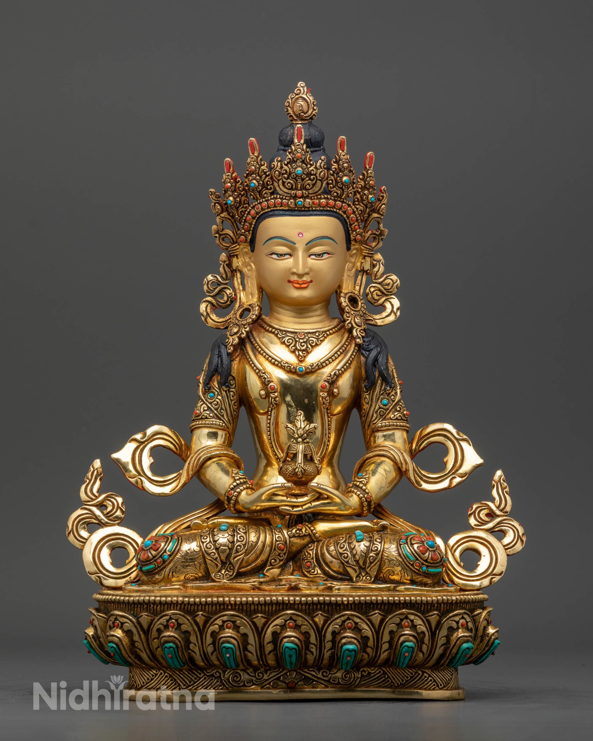 Amitayus Statue | Handcrafted Tibetan Art for Longevity