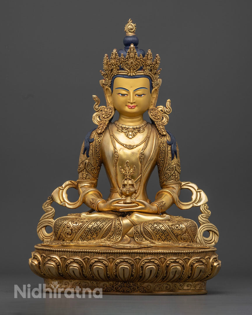 Amitayus Buddha Statue: Sacred Buddhist Sculpture for Longevity