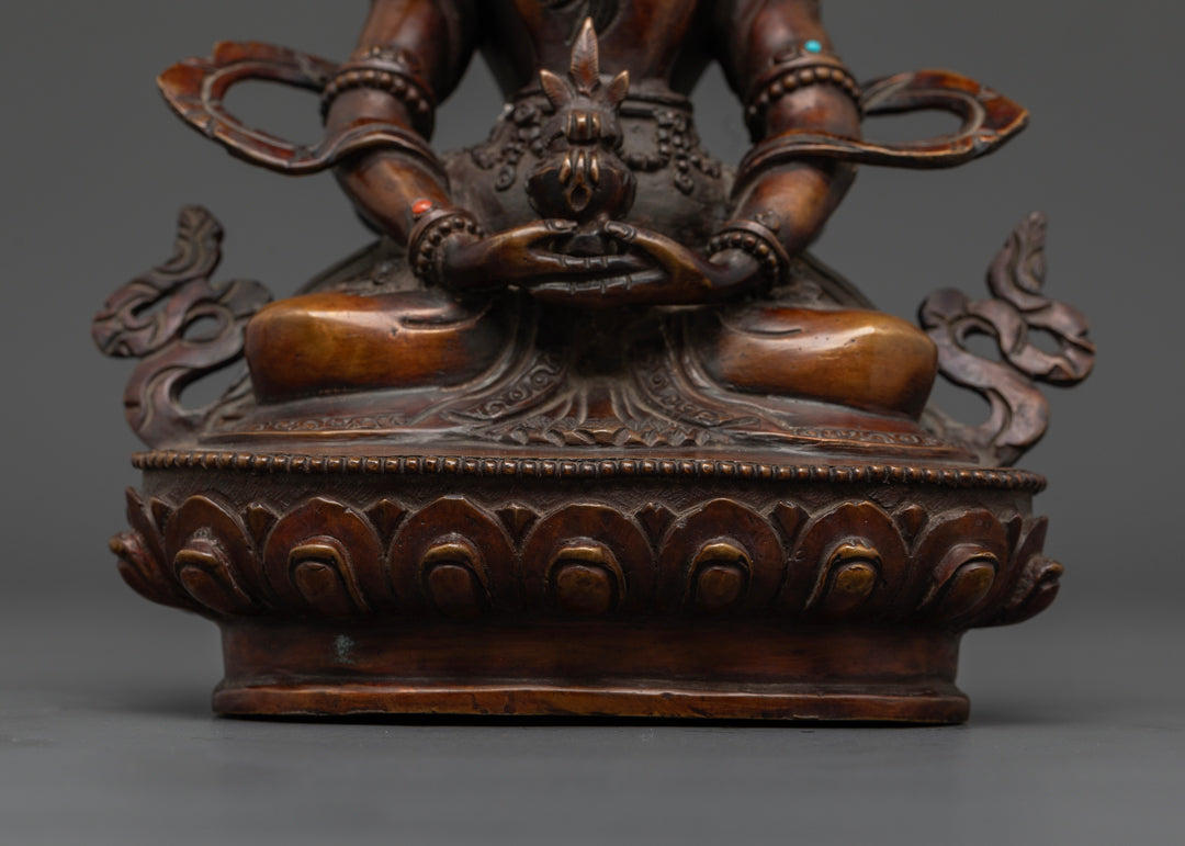 Amitayus with Consort Statue in Tibetan Buddhism