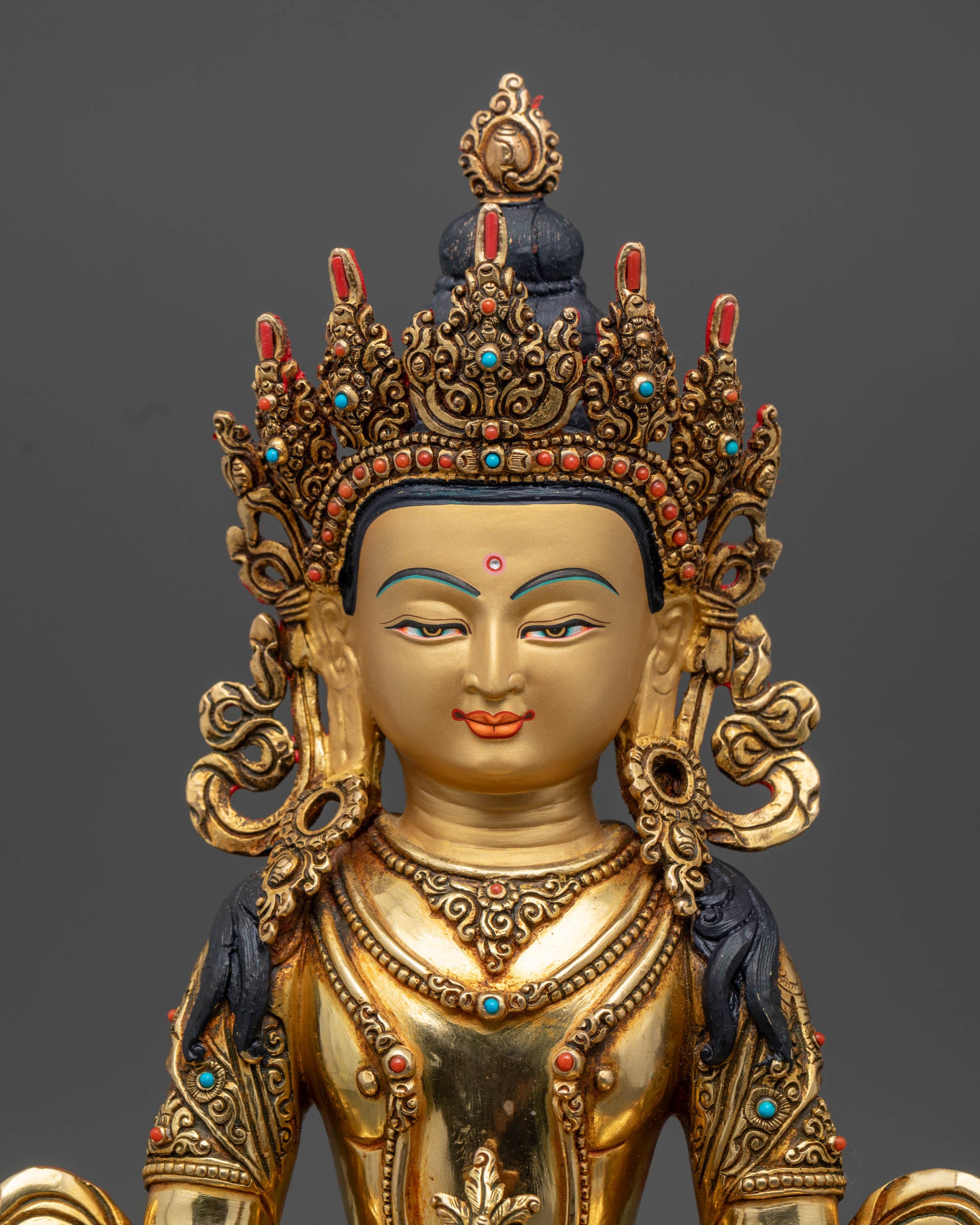 Amitayus Statue | Handcrafted Tibetan Art for Longevity