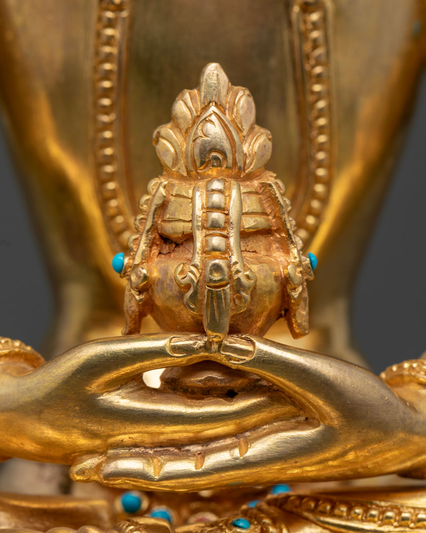 White Tara Statue with Other Deities | Long Life Deities