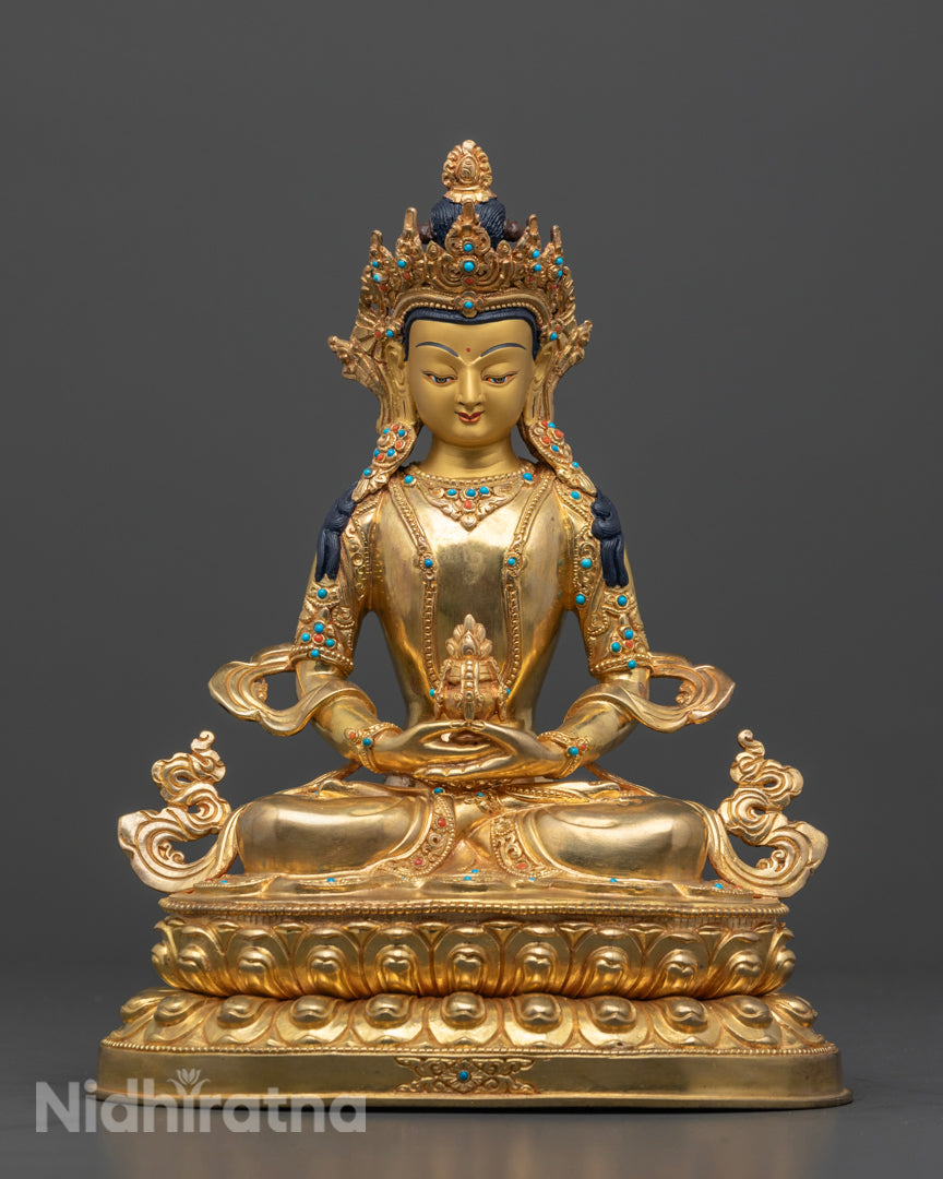 White Tara Statue with Other Deities | Long Life Deities