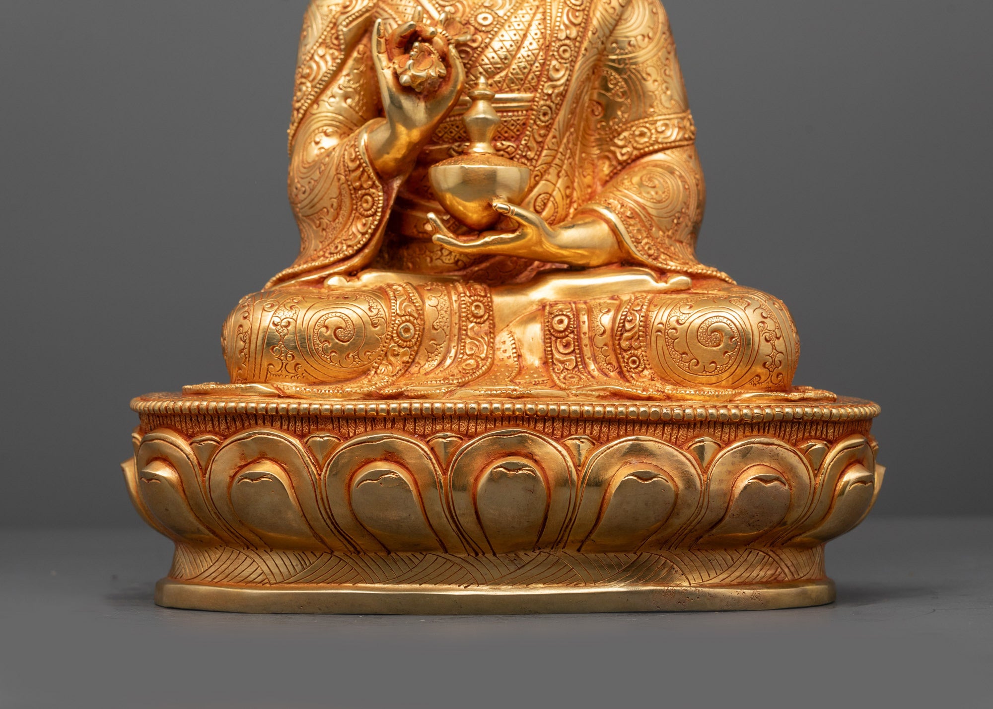 Handcrafted Buddhist Masters Statue Set | Traditional Himalayan Art