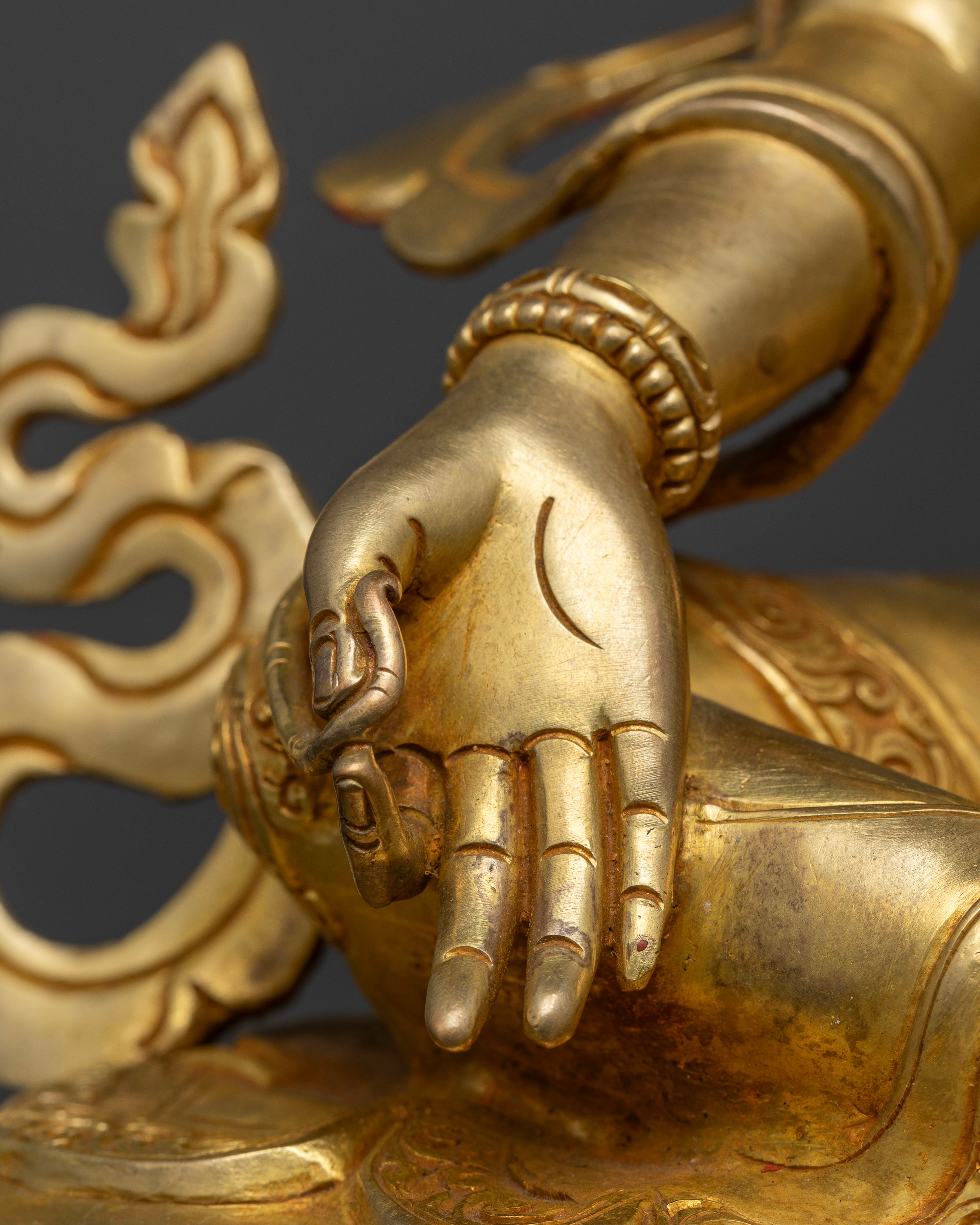 Green Tara (Tara Devi) Sculpture: Invoke Divine Compassion