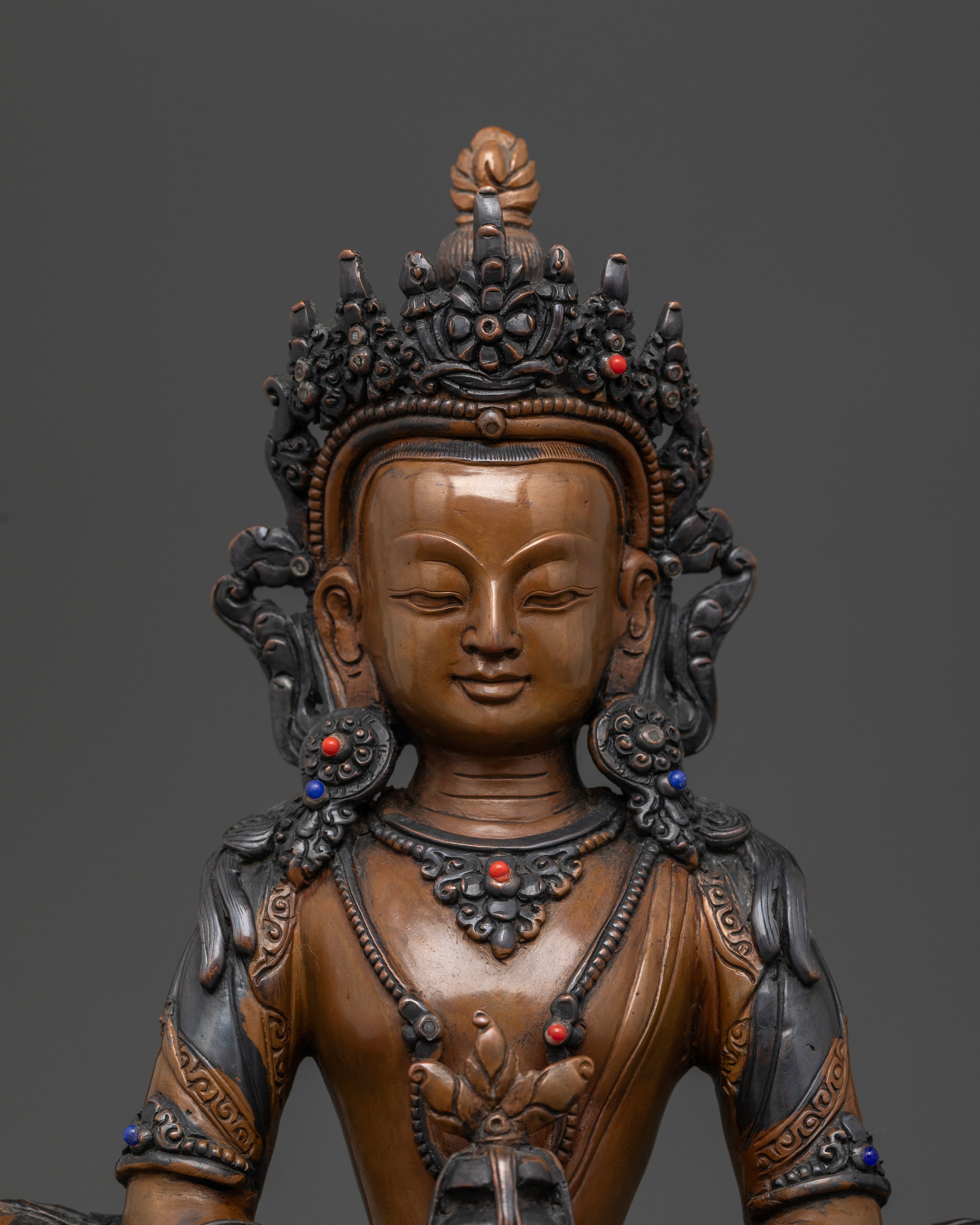 Eternal Amitayus: The Oxidized Keeper of Infinite Vitality