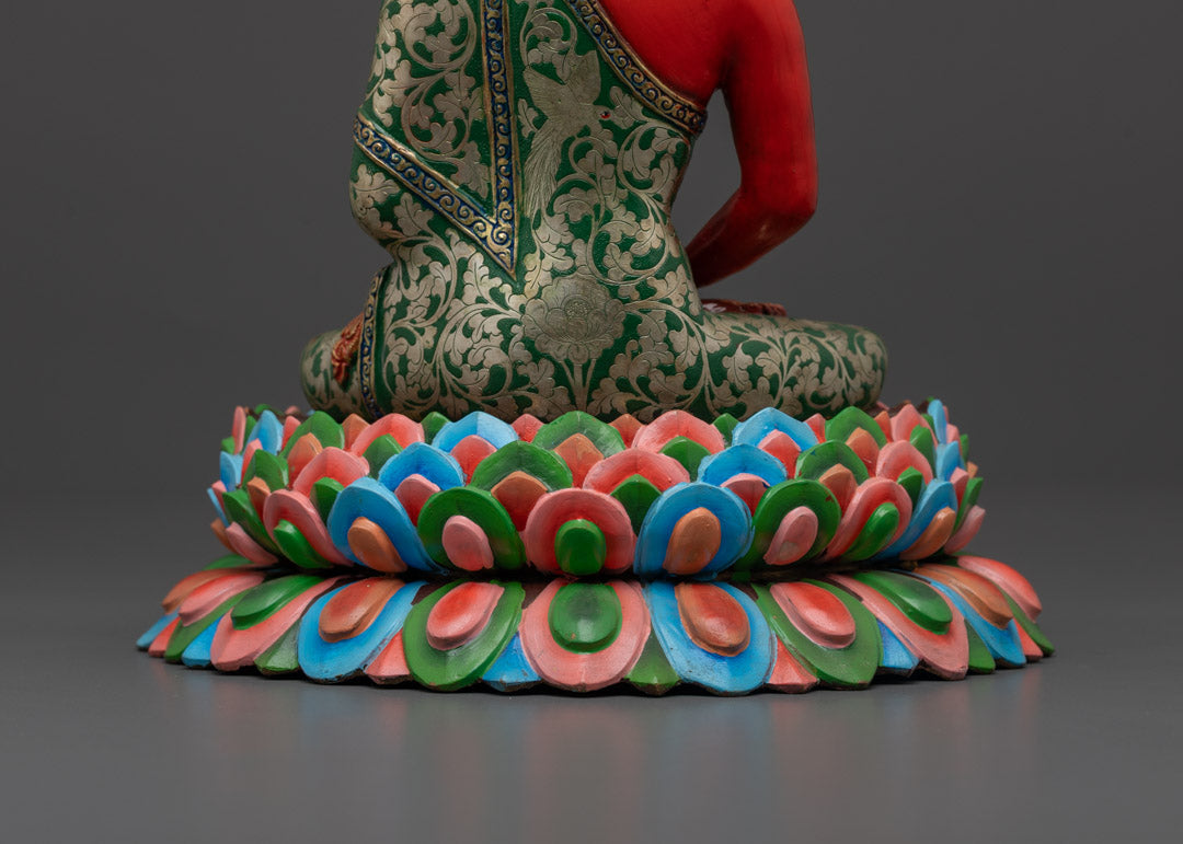 Red Amitabha Buddha Statue | Perfect for Meditation Altars