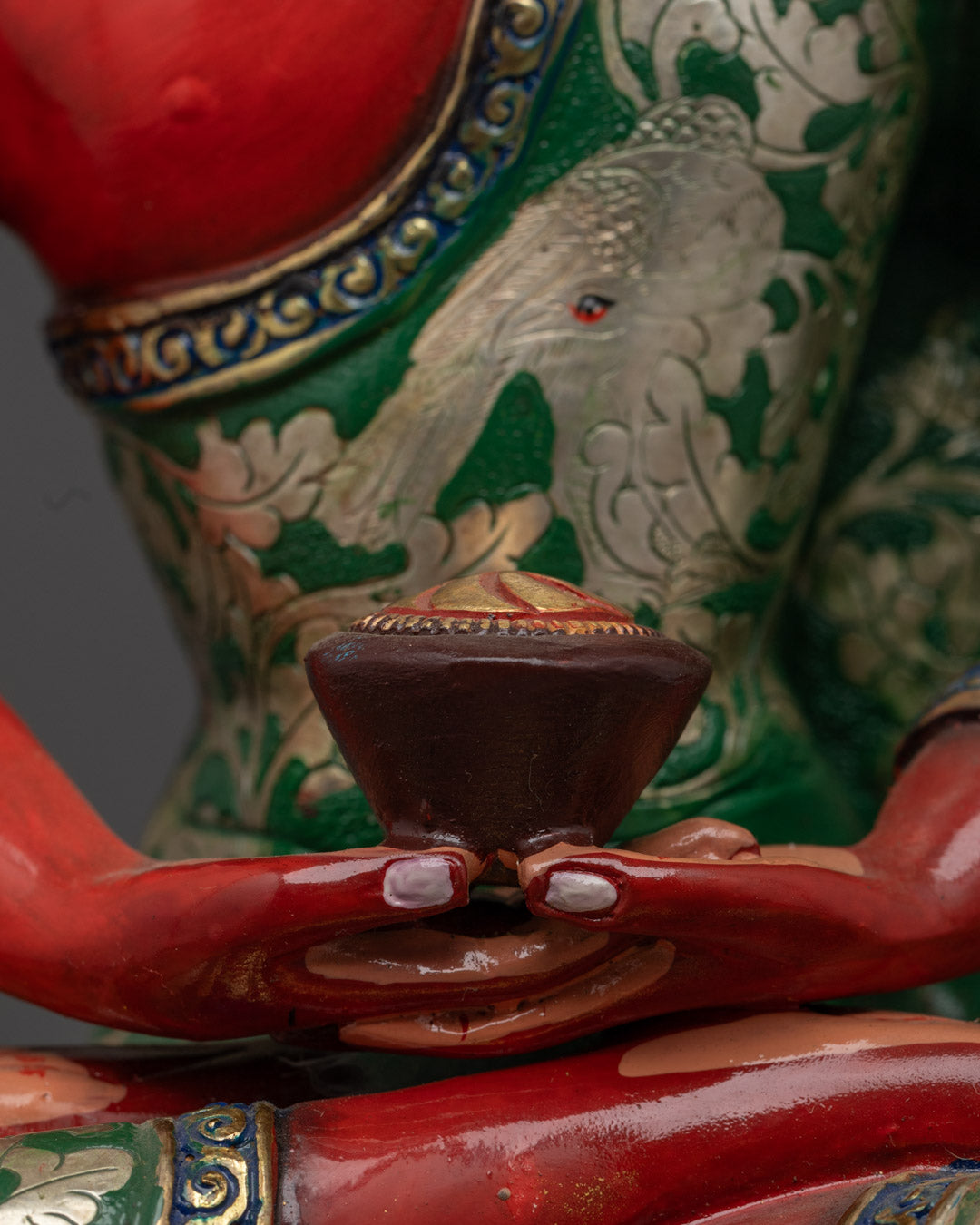 Red Amitabha Buddha Statue | Perfect for Meditation Altars