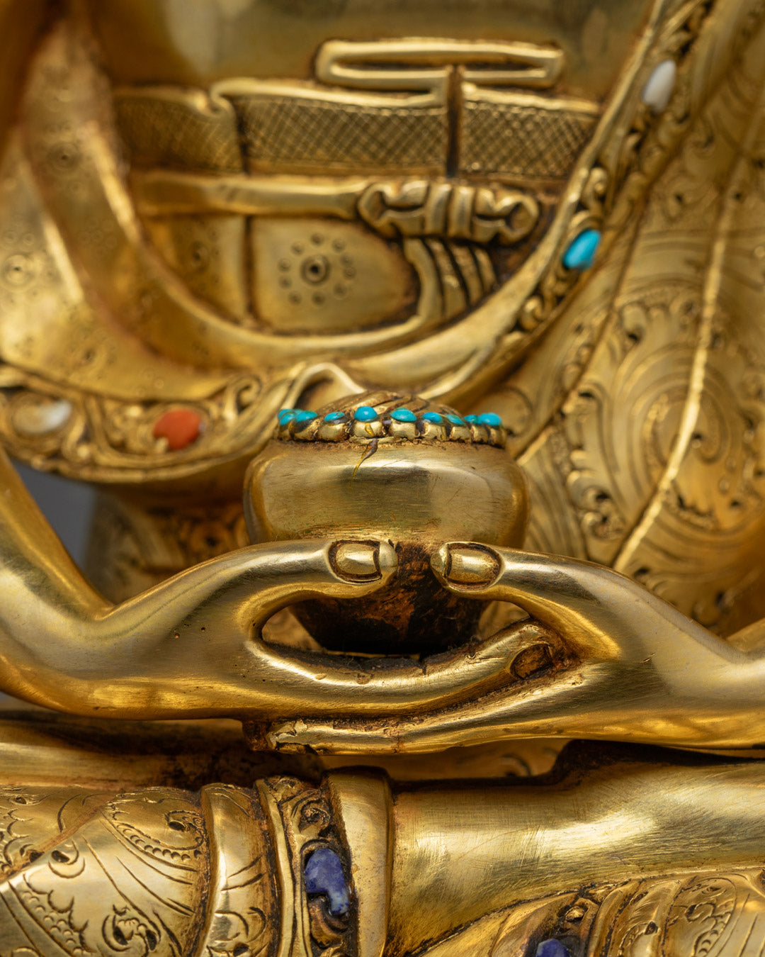 Handcrafted Amitabha Buddha Statue | Tibetan Buddhist Art