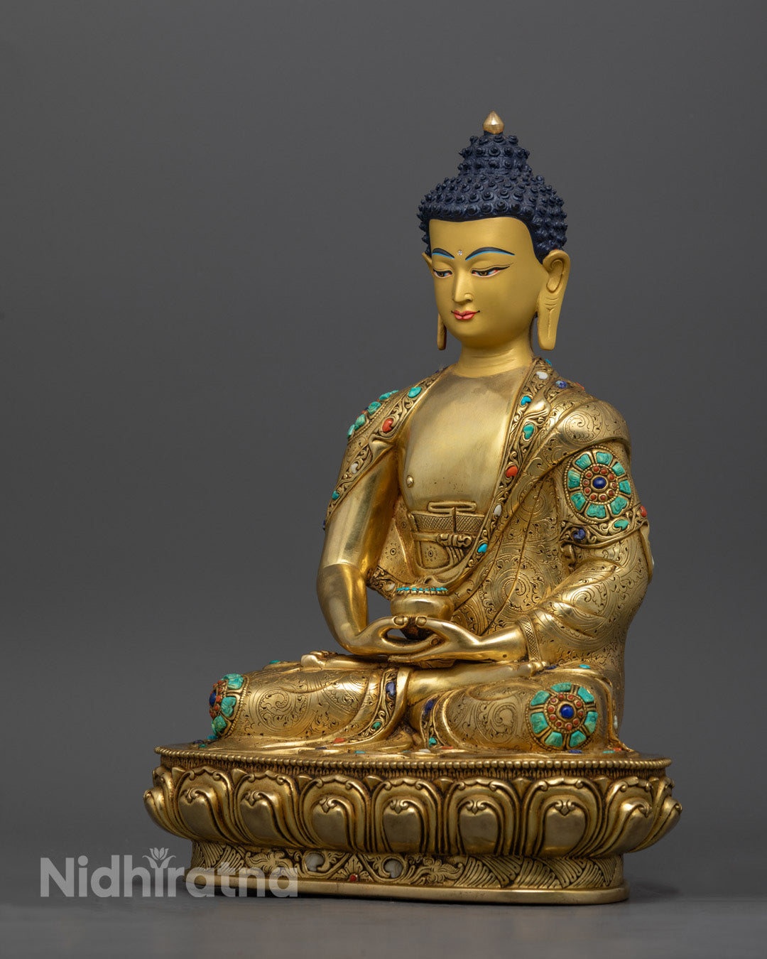 Handcrafted Amitabha Buddha Statue | Tibetan Buddhist Art