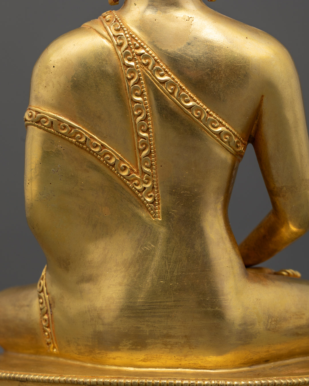 Amitabha Buddha Statue | 24k Gold Hand-Carved Figure