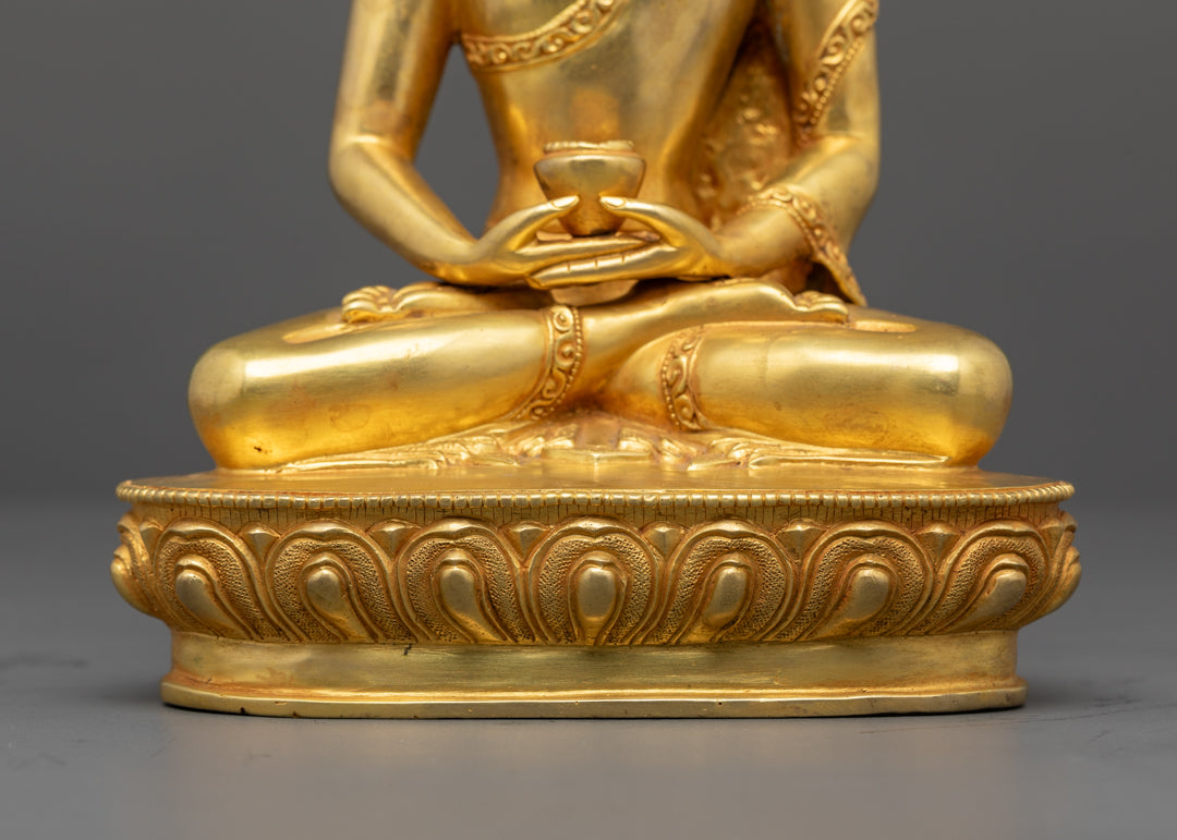 Amitabha Buddha Statue | 24k Gold Hand-Carved Figure