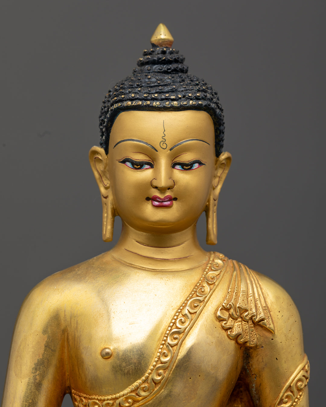 Amitabha Buddha Statue | 24k Gold Hand-Carved Figure