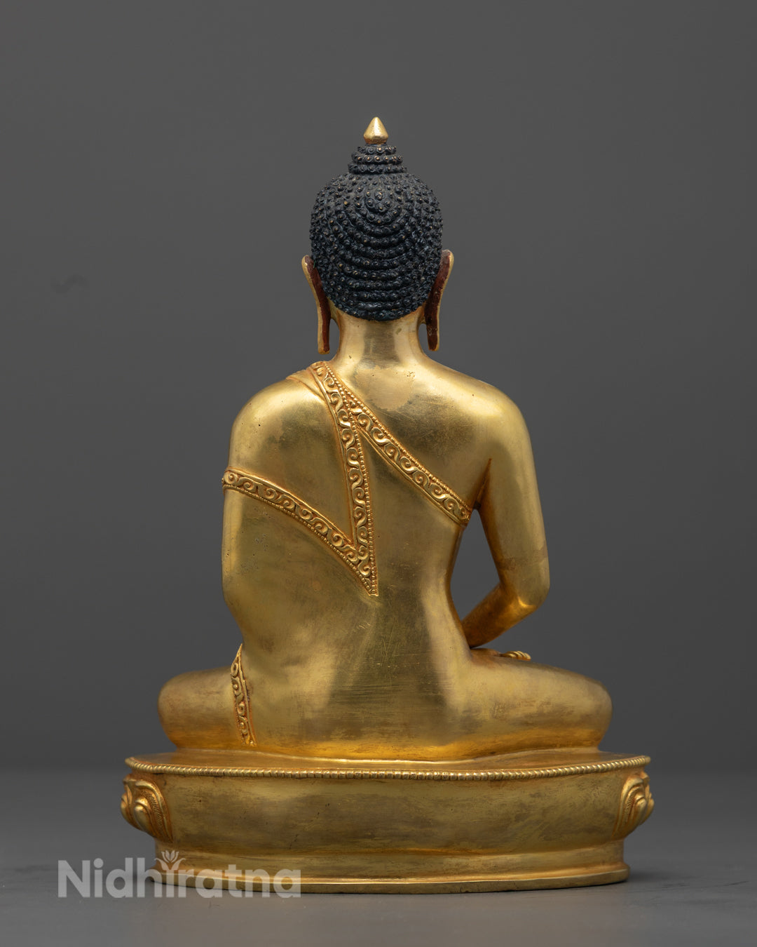 Amitabha Buddha Statue | 24k Gold Hand-Carved Figure