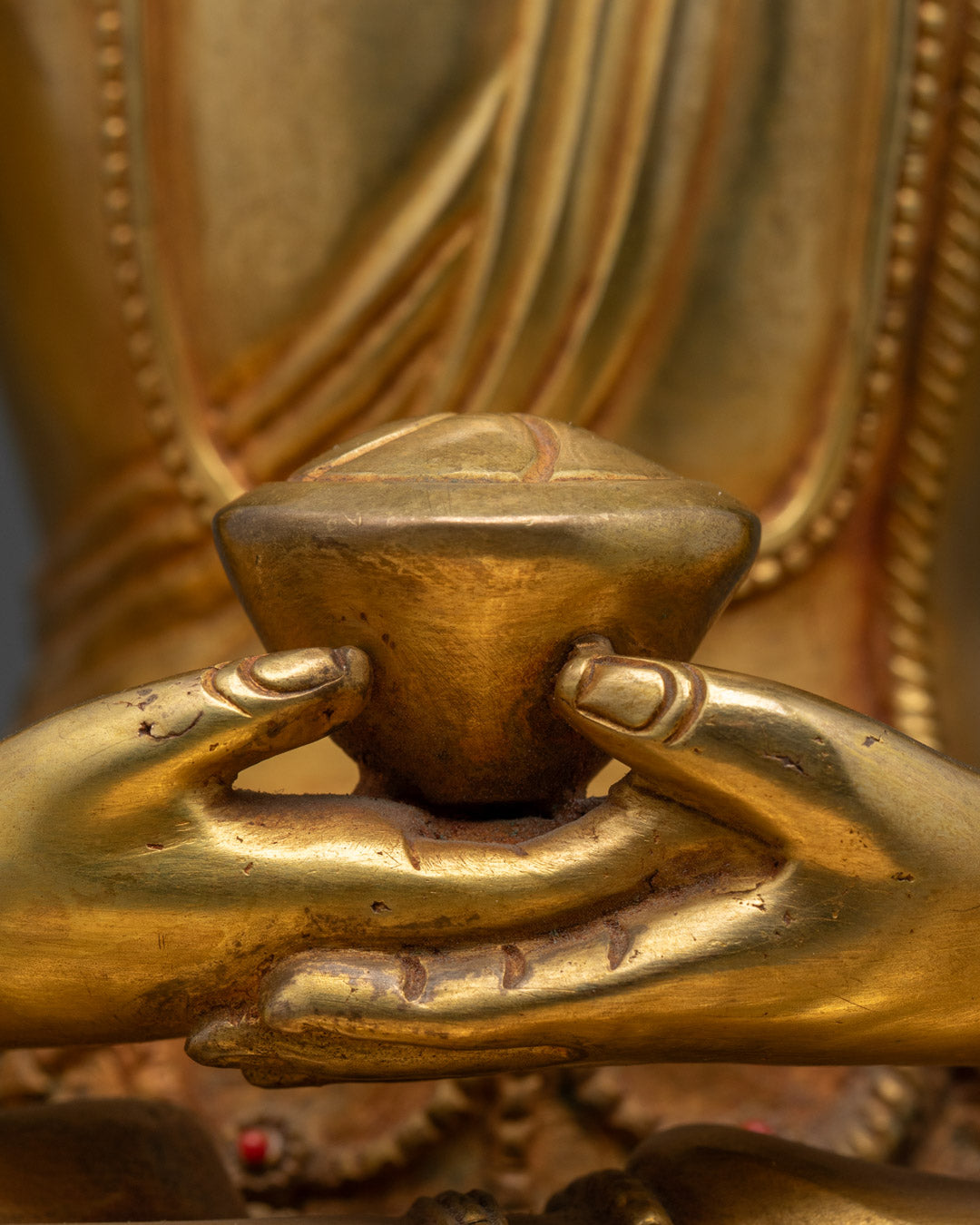 Handmade Amitabha Buddha Statue | Stunning Tibetan Artwork
