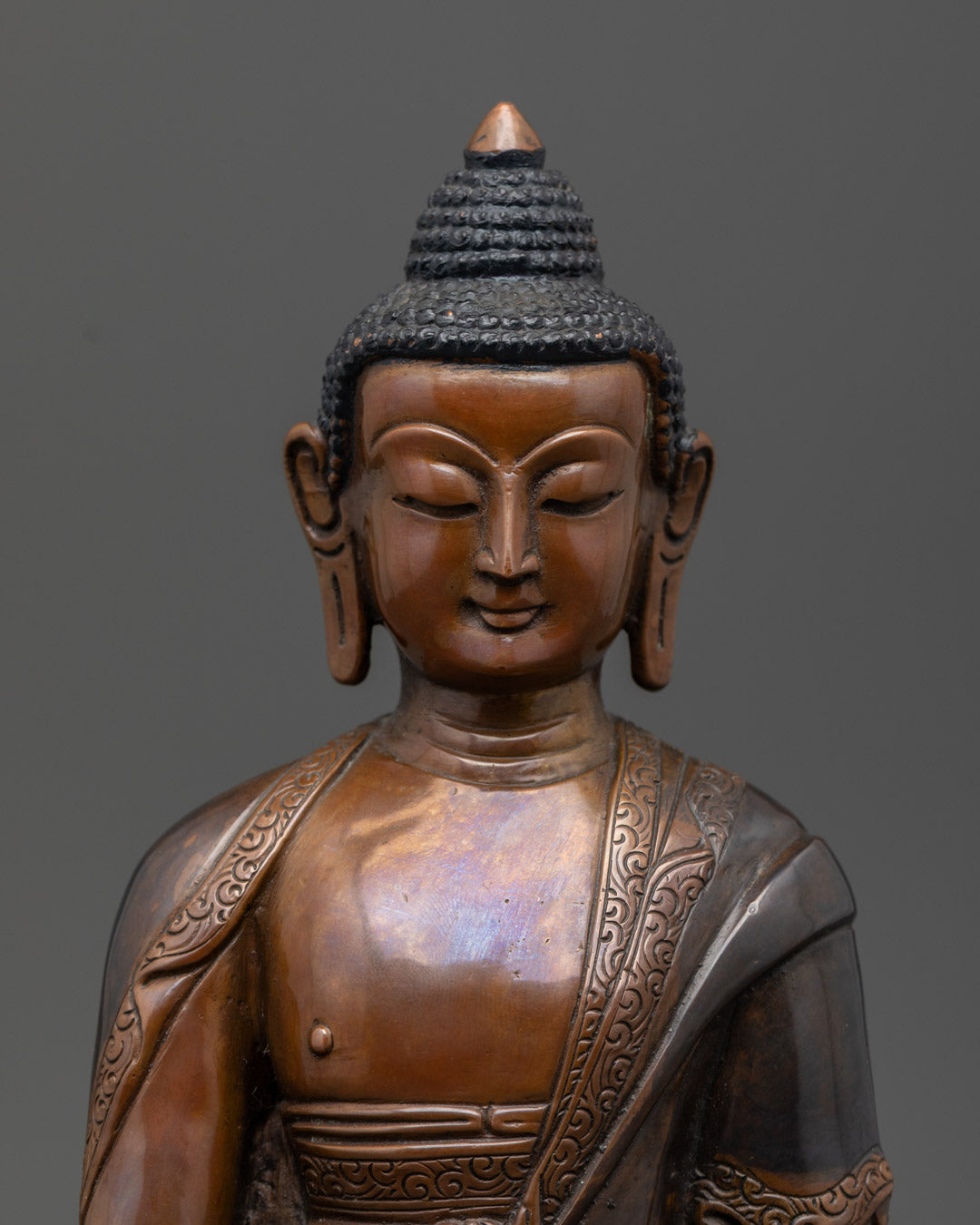 Amitabha Buddha Statue | Handcrafted Oxidized Copper