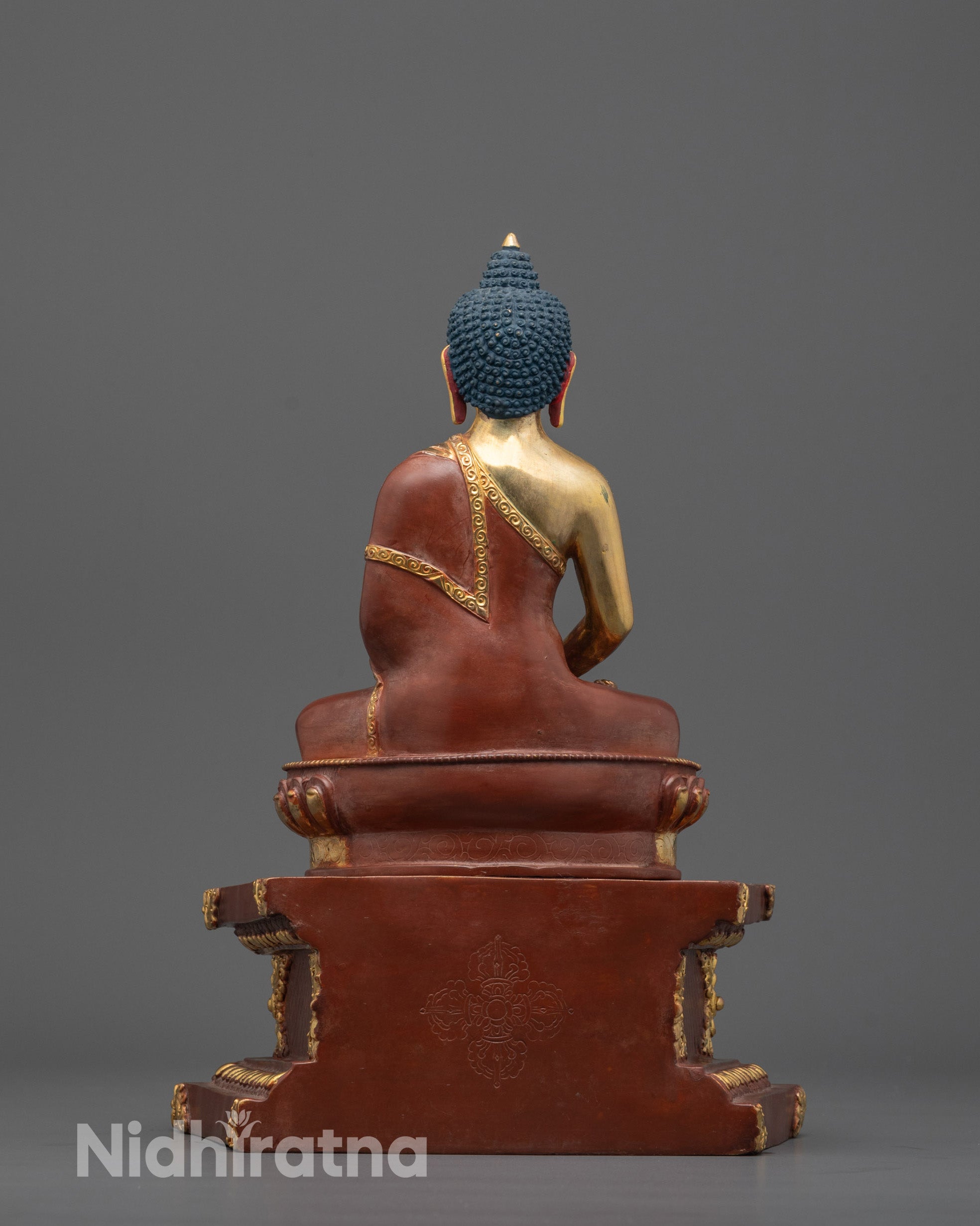 Hand-Carved Amitabha Buddha Statue | Nepalese Buddhist Decor