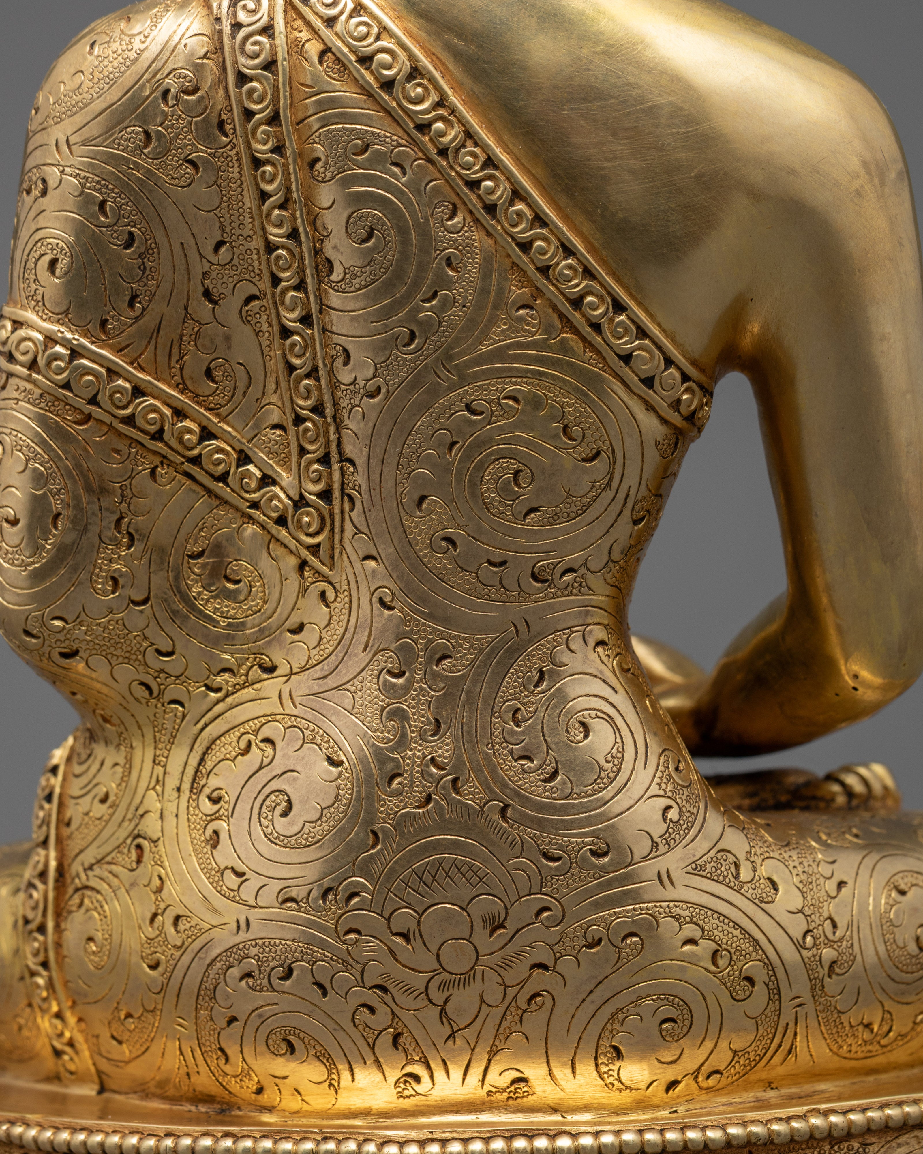 Tibetan Amitabha Buddha Statue | Fire-Gilded Art