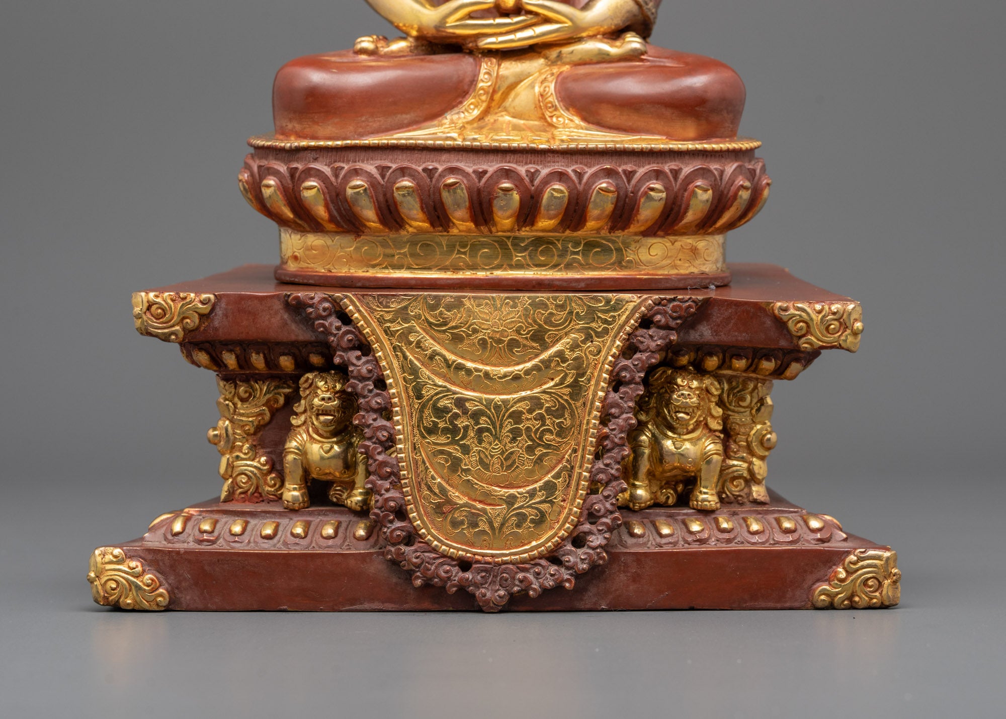 Hand-Carved Amitabha Buddha Statue | Nepalese Buddhist Decor