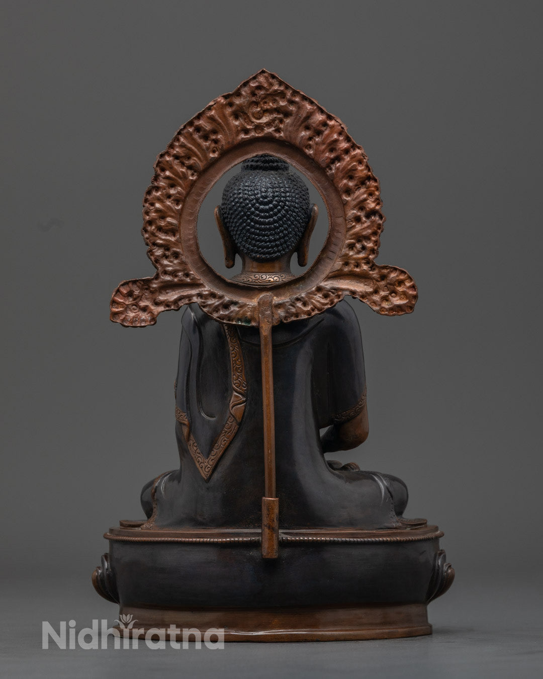 Amitabha Buddha Statue | Handcrafted Oxidized Copper