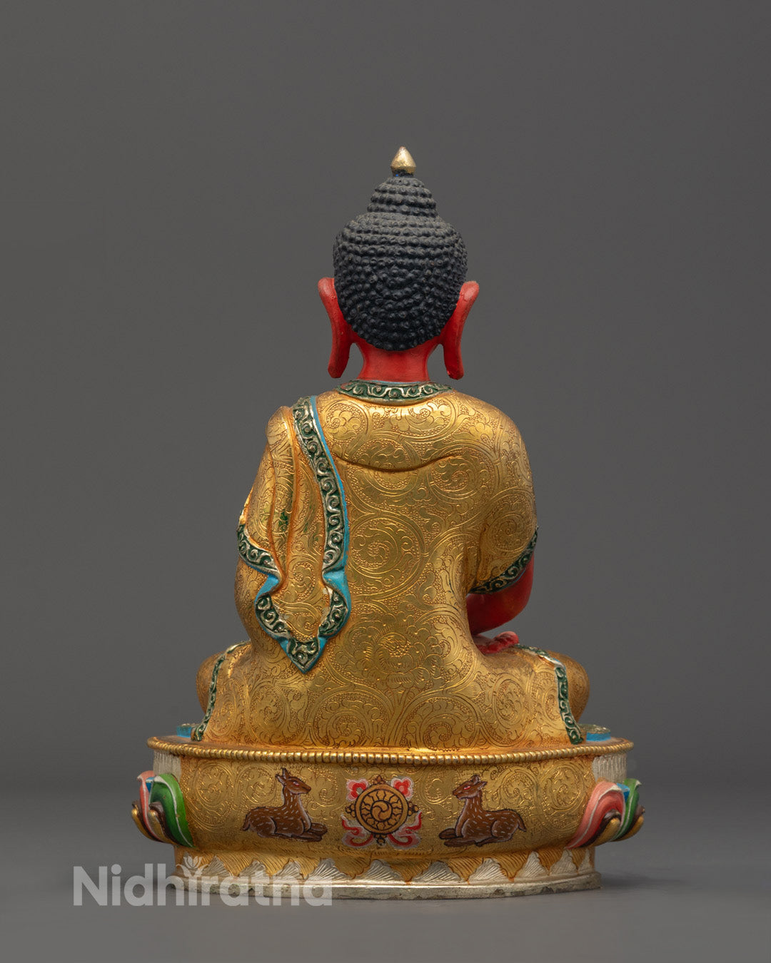 Tibetan Red Amitabha Buddha Statue