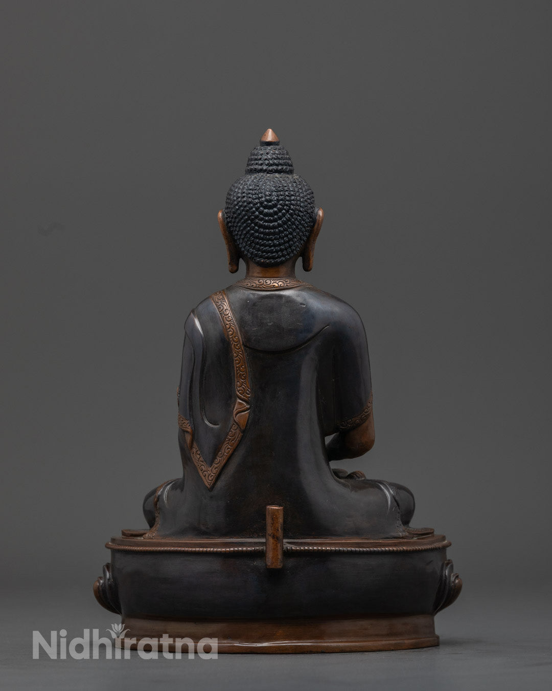 Amitabha Buddha Statue | Handcrafted Oxidized Copper